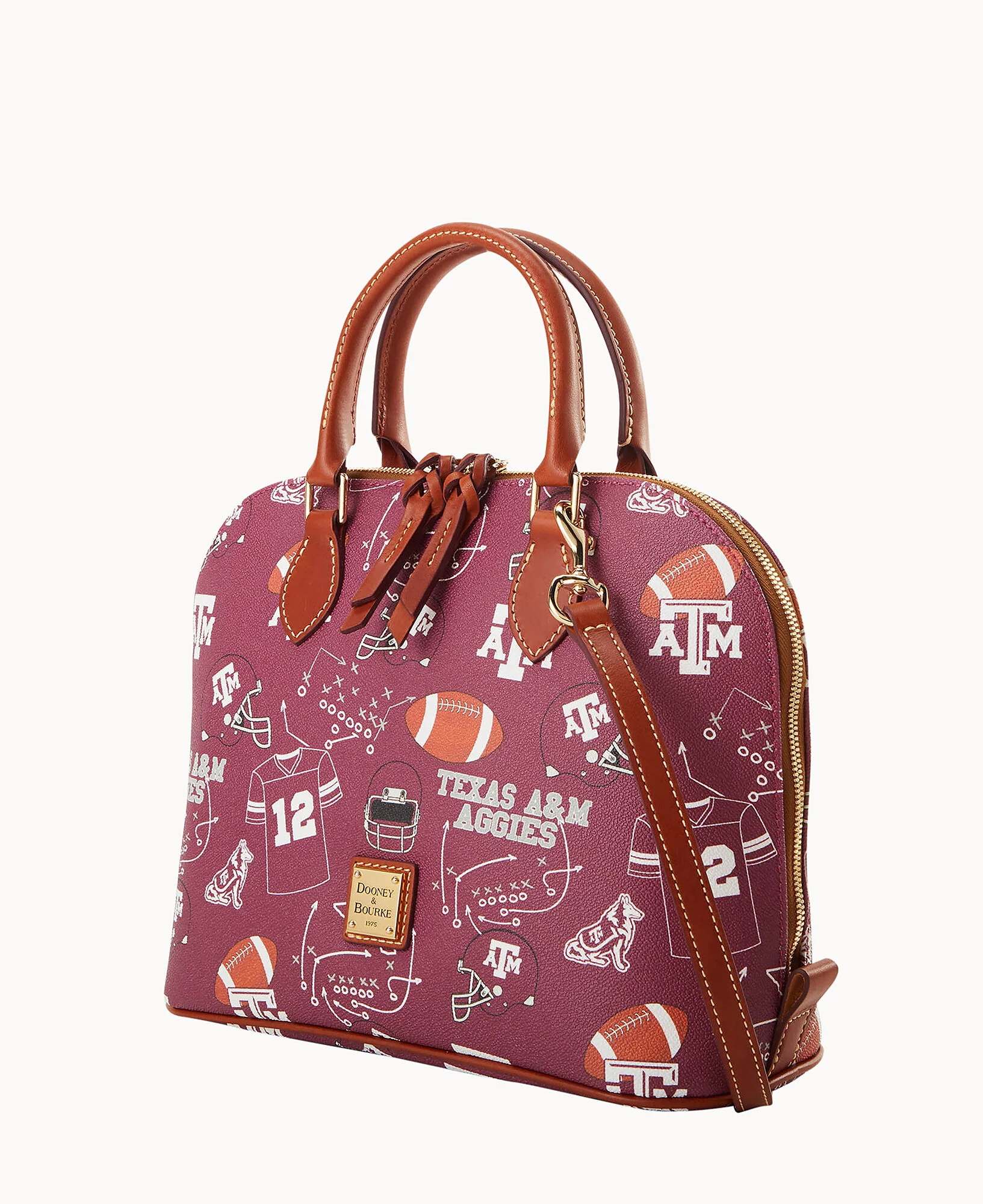 Collegiate Texas A&M University Zip Zip Satchel - Image 2