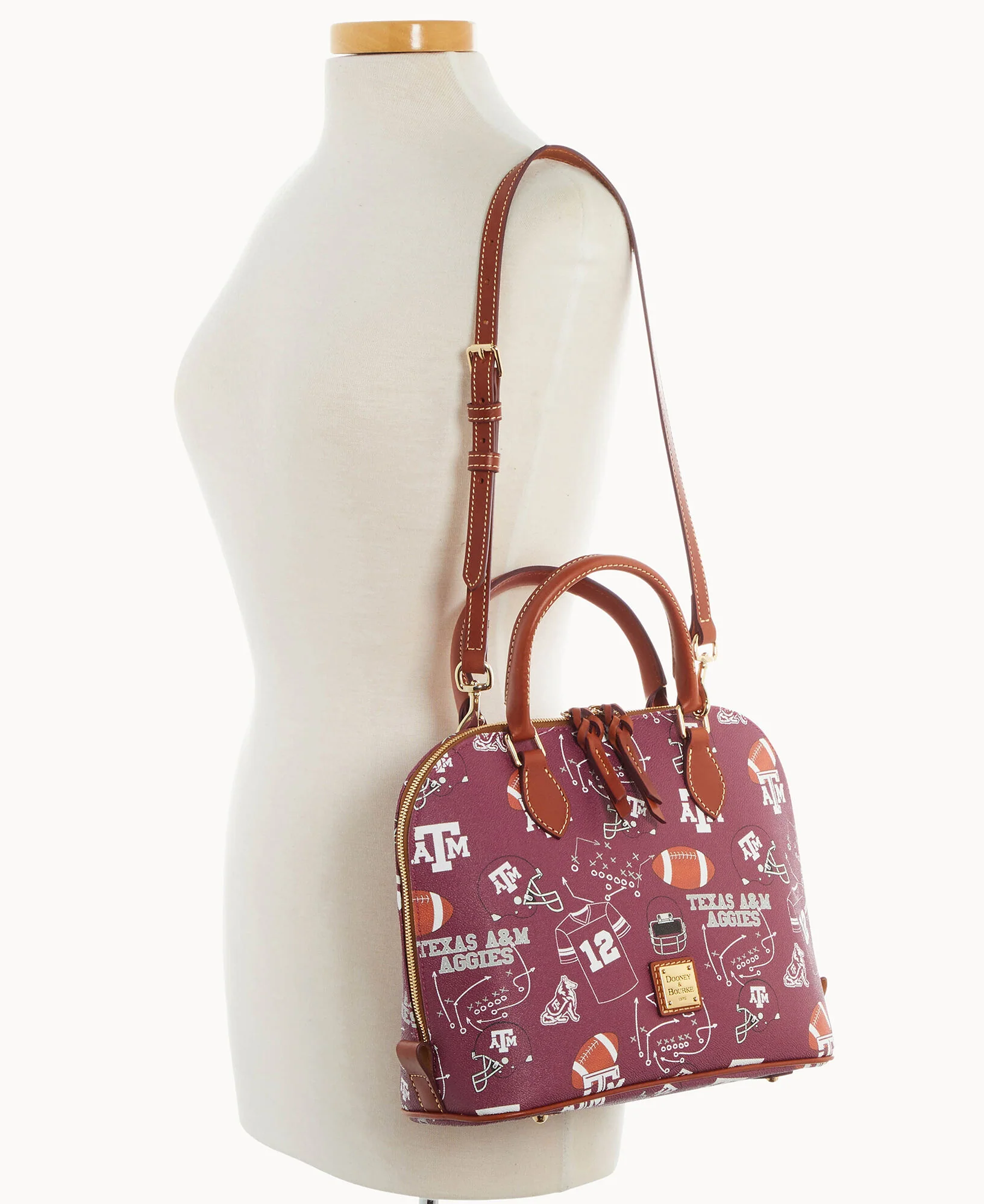 Collegiate Texas A&M University Zip Zip Satchel - Image 4