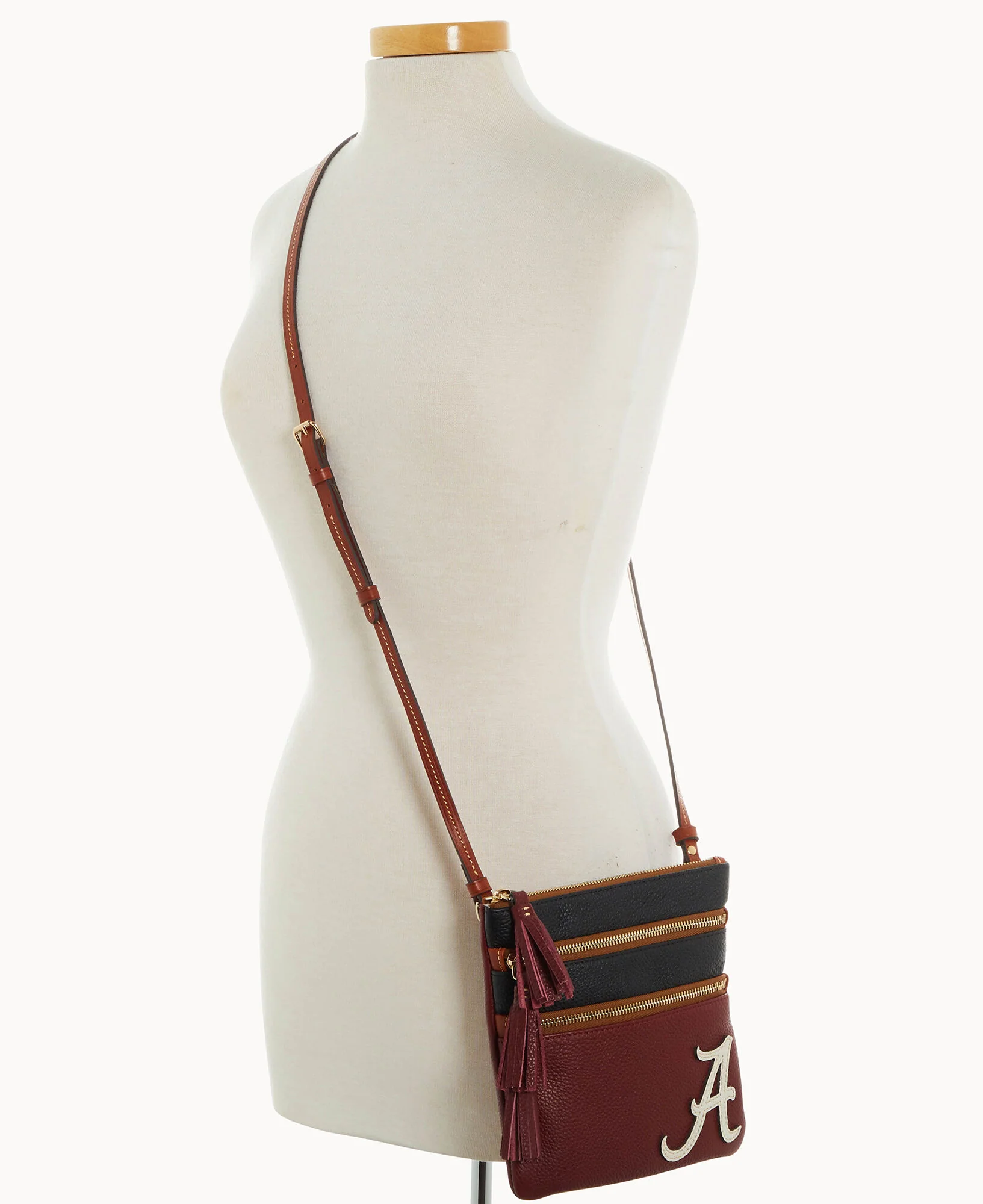Collegiate University of Alabama Triple Zip Crossbody - Image 5