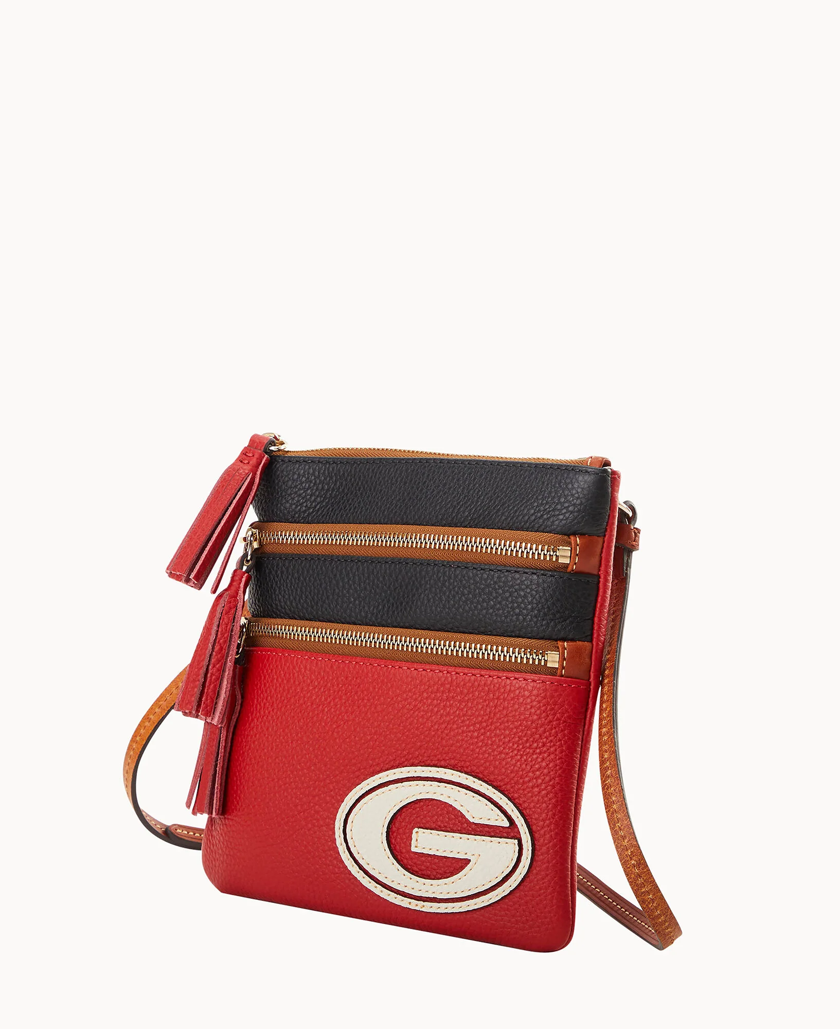 Collegiate University of Georgia Triple Zip Crossbody - Image 2
