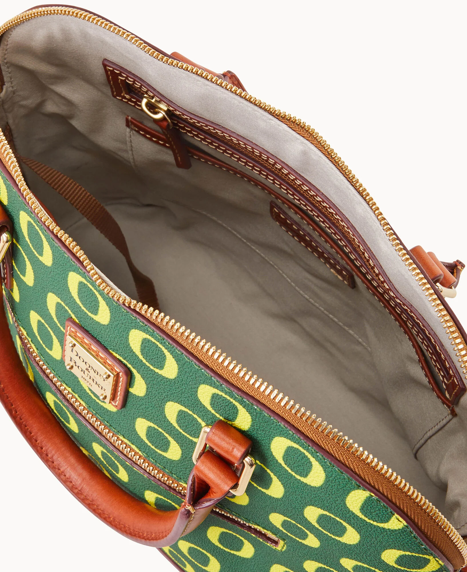 Collegiate University of Oregon Domed Zip Satchel - Image 3