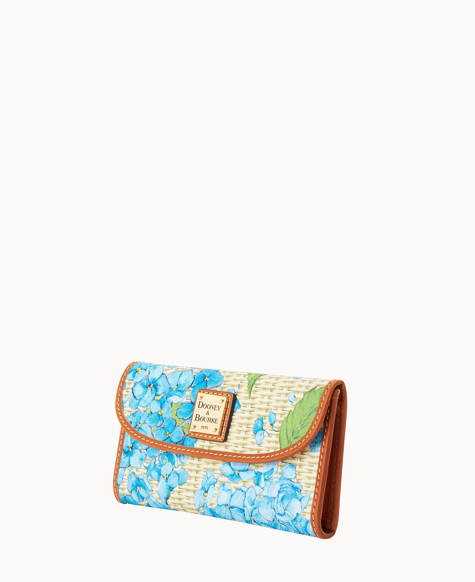 Hydrangea Basketweave Continental Clutch - Image 10