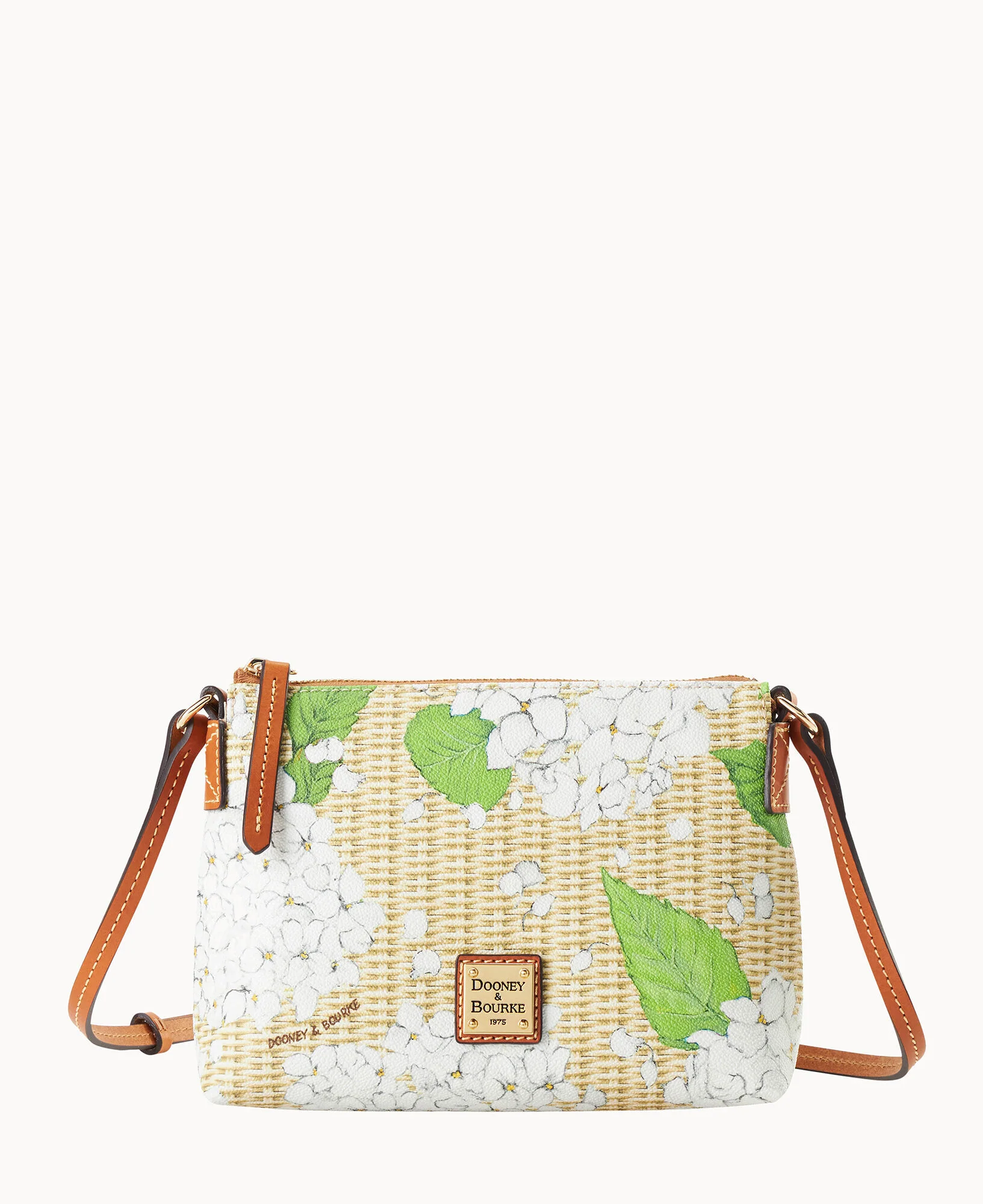 Hydrangea Basketweave Crossbody Pouchette - Image 13