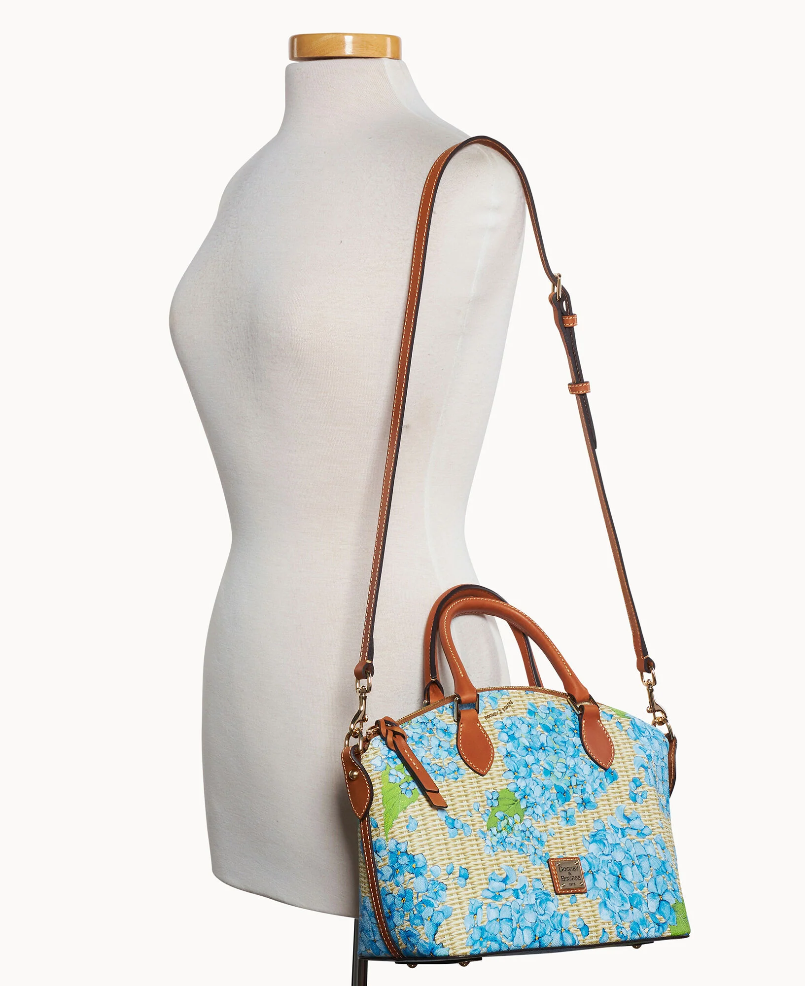 Hydrangea Basketweave Geena Satchel - Image 12
