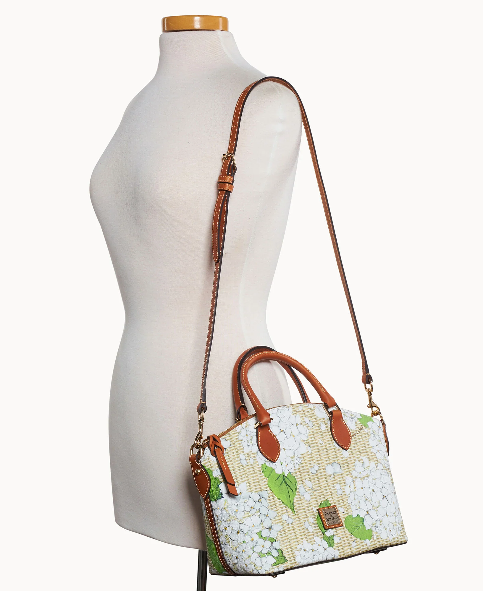 Hydrangea Basketweave Geena Satchel - Image 16