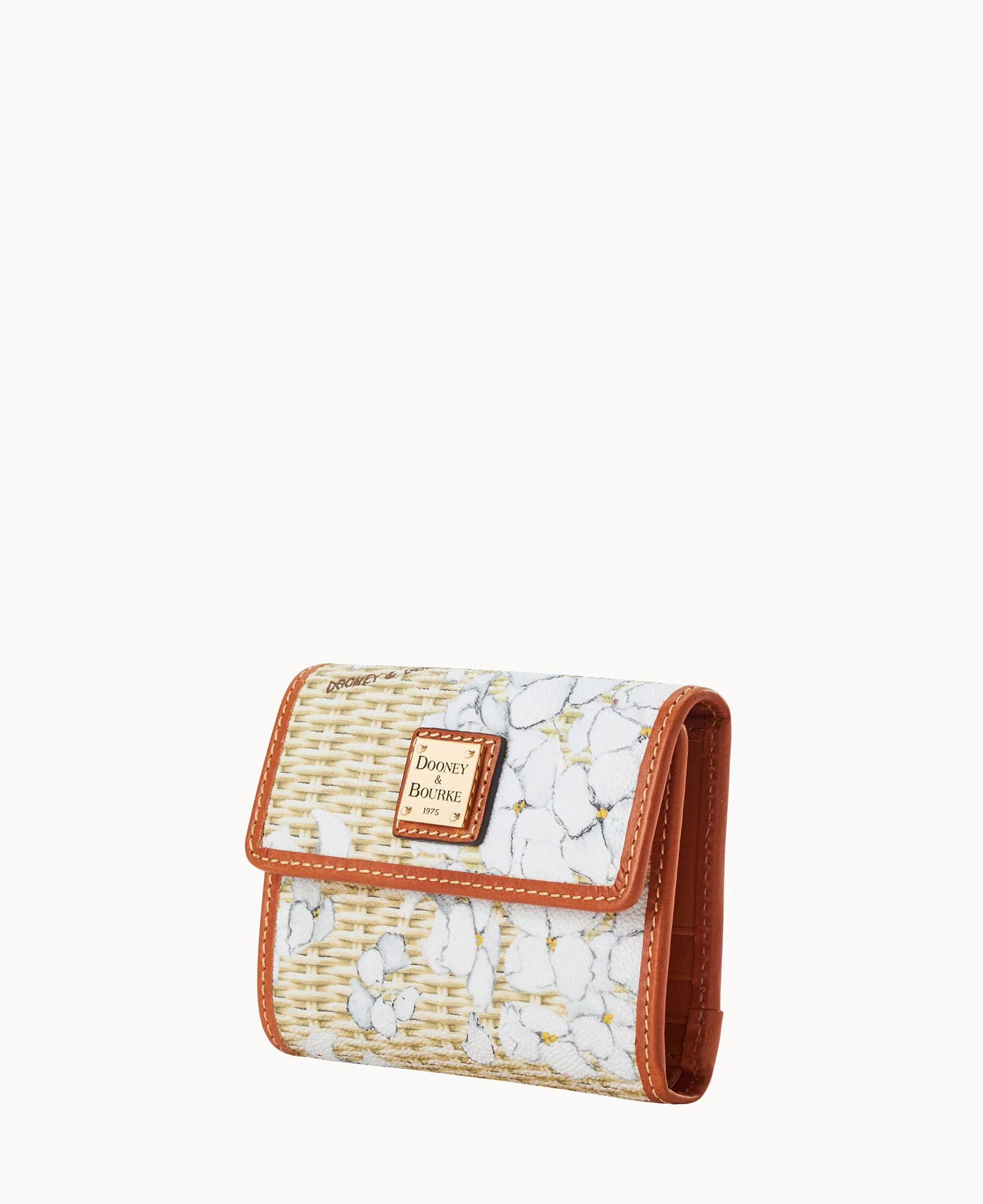 Hydrangea Basketweave Small Flap Wallet - Image 14