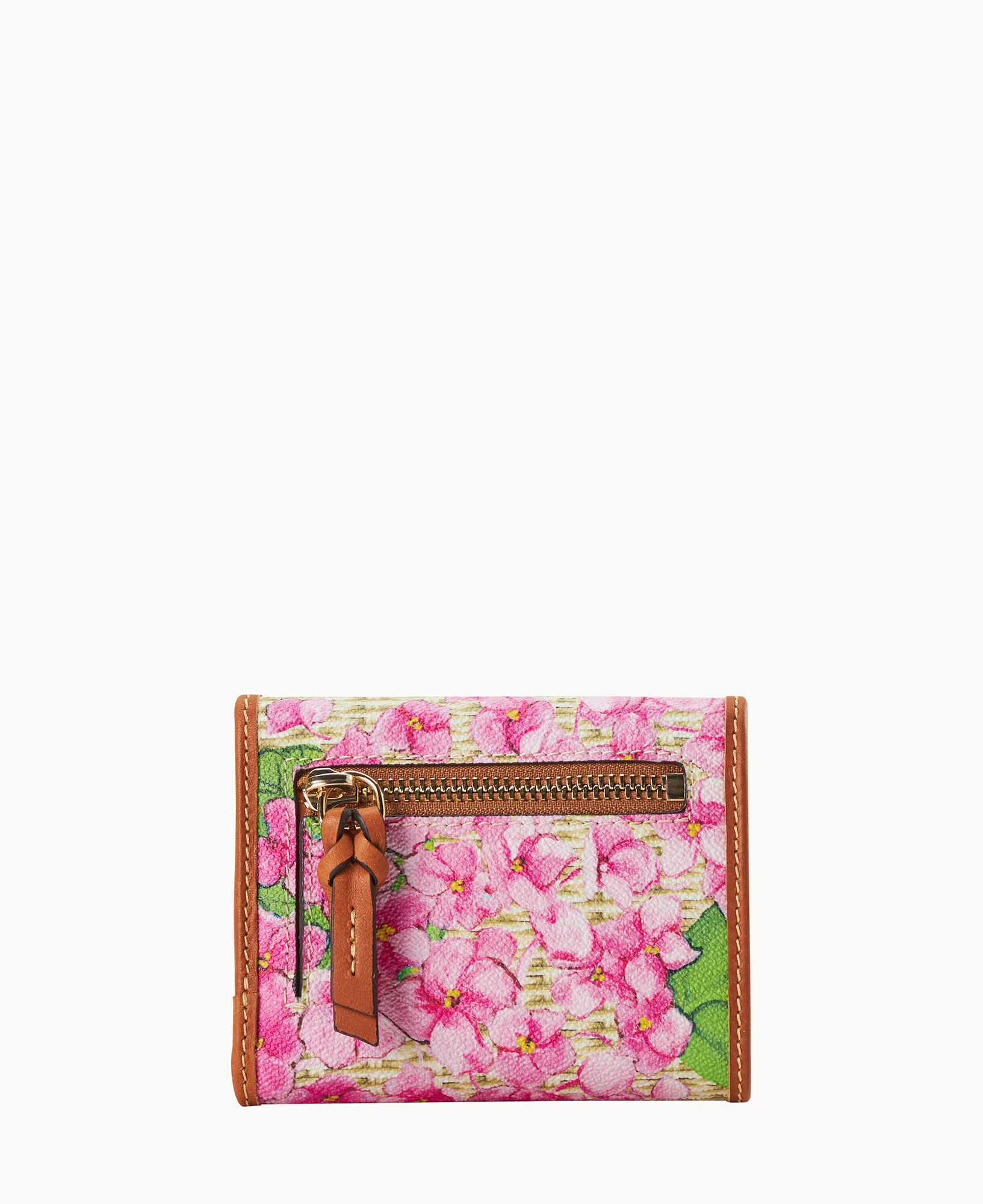 Hydrangea Basketweave Small Flap Wallet - Image 4