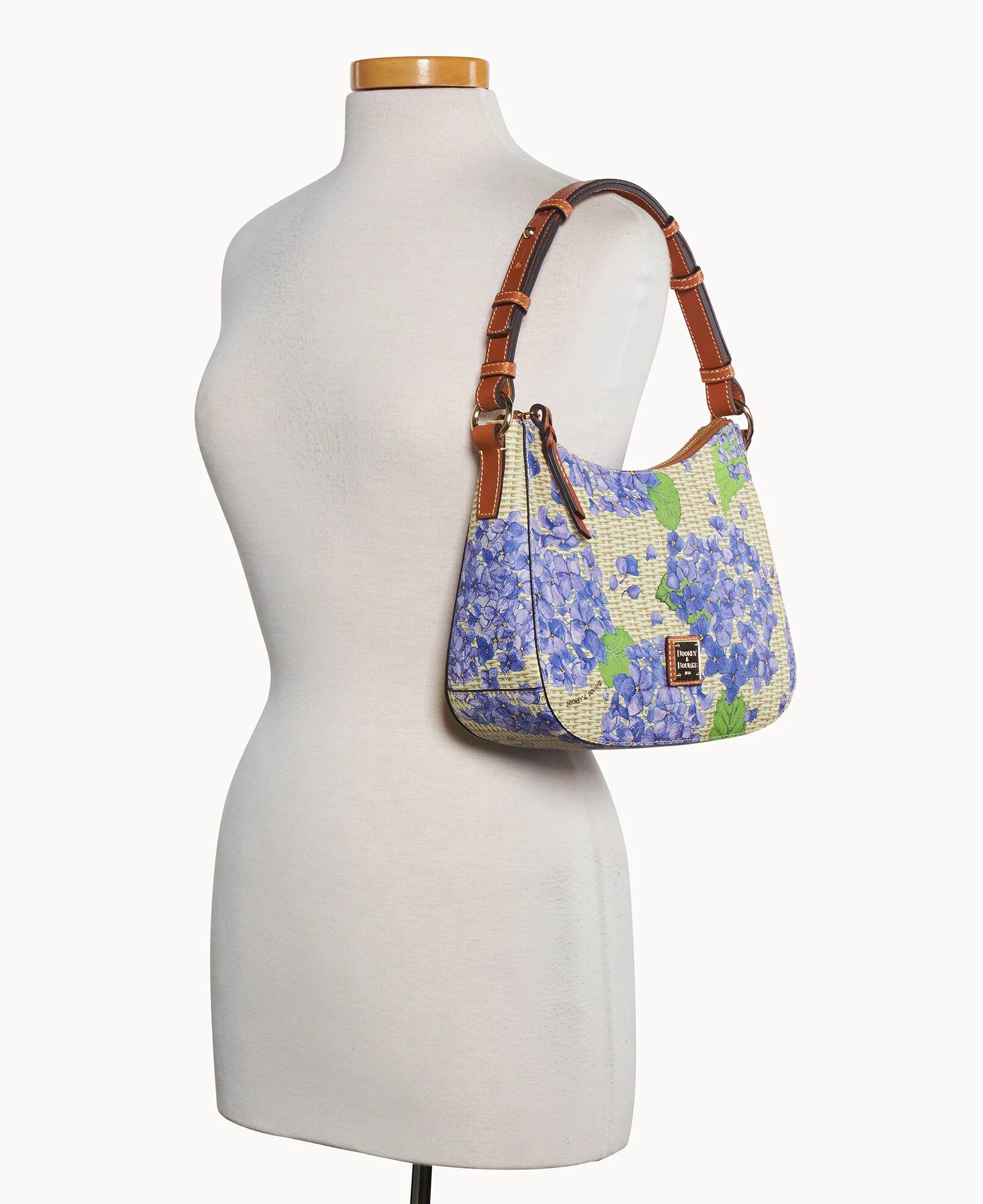 Hydrangea Basketweave Small Kiley Hobo - Image 10