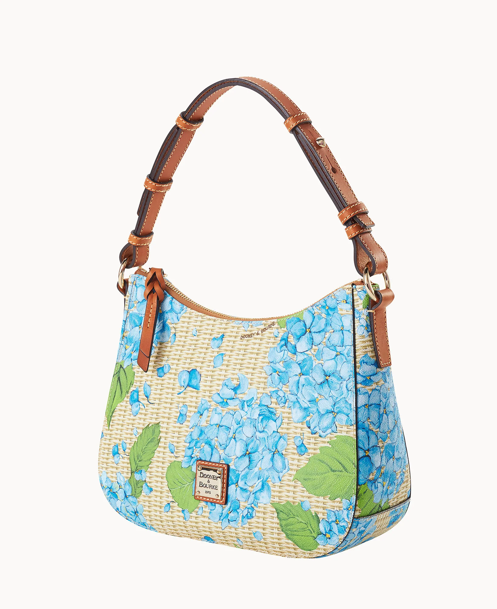 Hydrangea Basketweave Small Kiley Hobo - Image 12