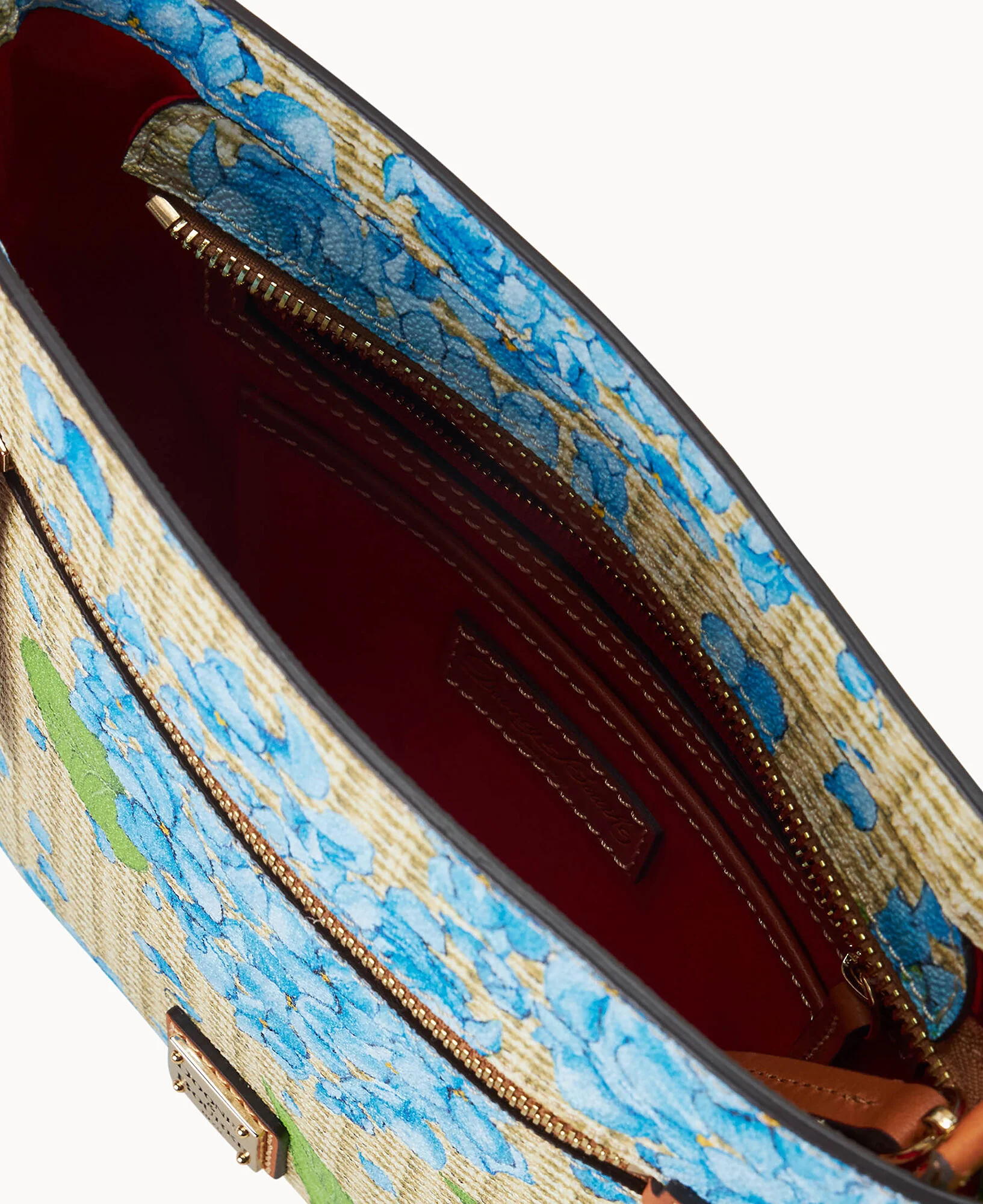 Hydrangea Basketweave Zip Crossbody - Image 11