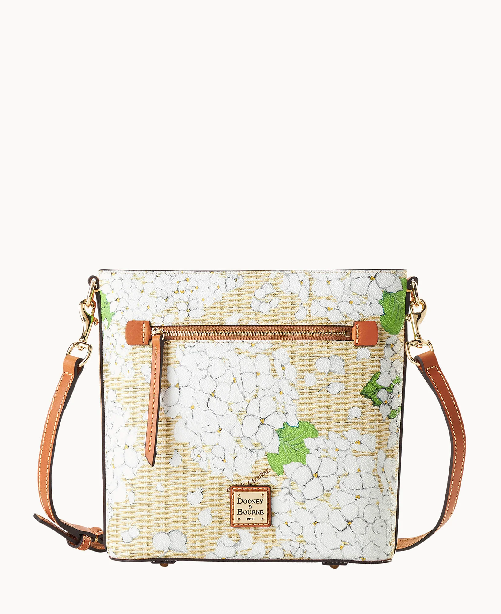 Hydrangea Basketweave Zip Crossbody - Image 13