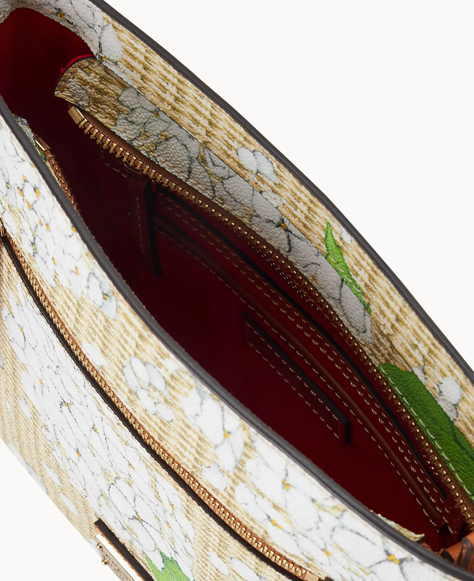 Hydrangea Basketweave Zip Crossbody - Image 15