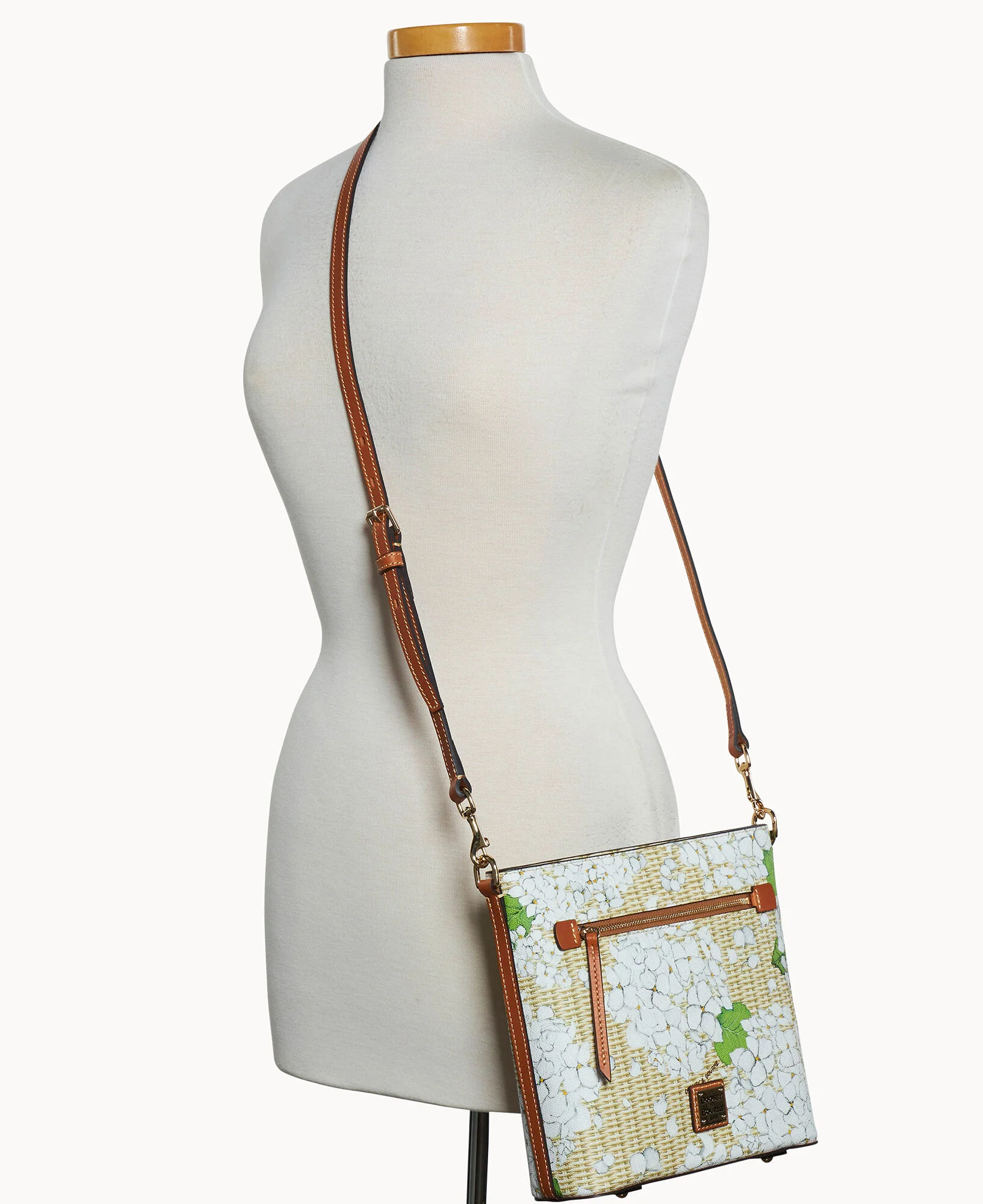 Hydrangea Basketweave Zip Crossbody - Image 16