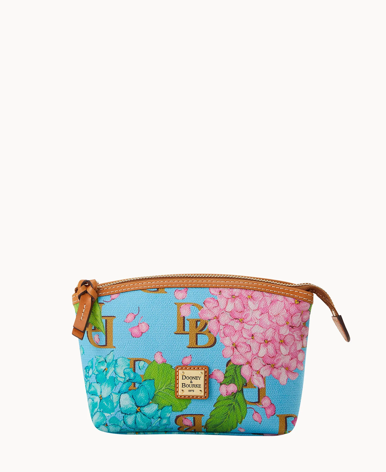 Hydrangea Monogram Cosmetic Case - Image 4