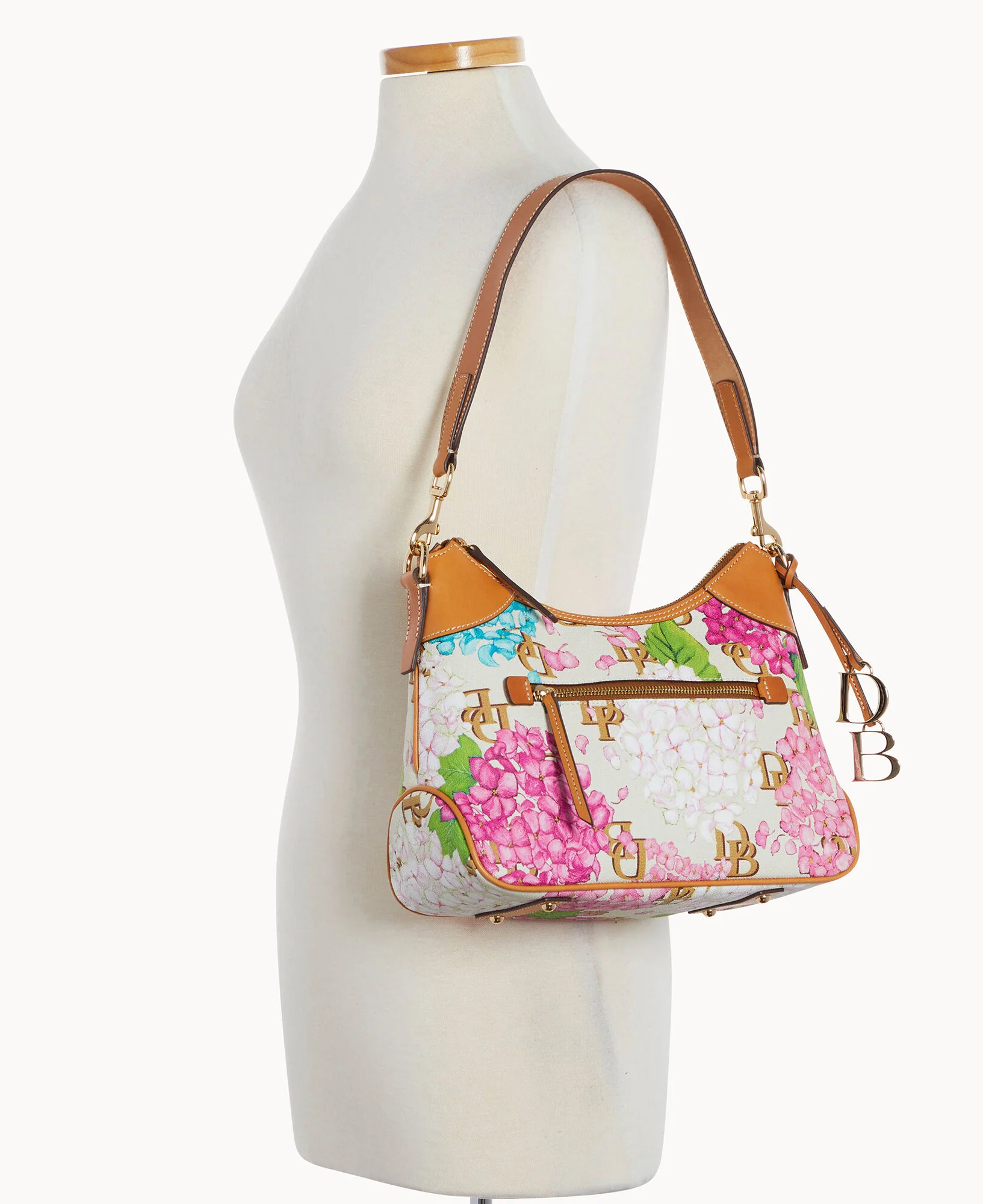 Hydrangea Monogram Hobo - Image 4