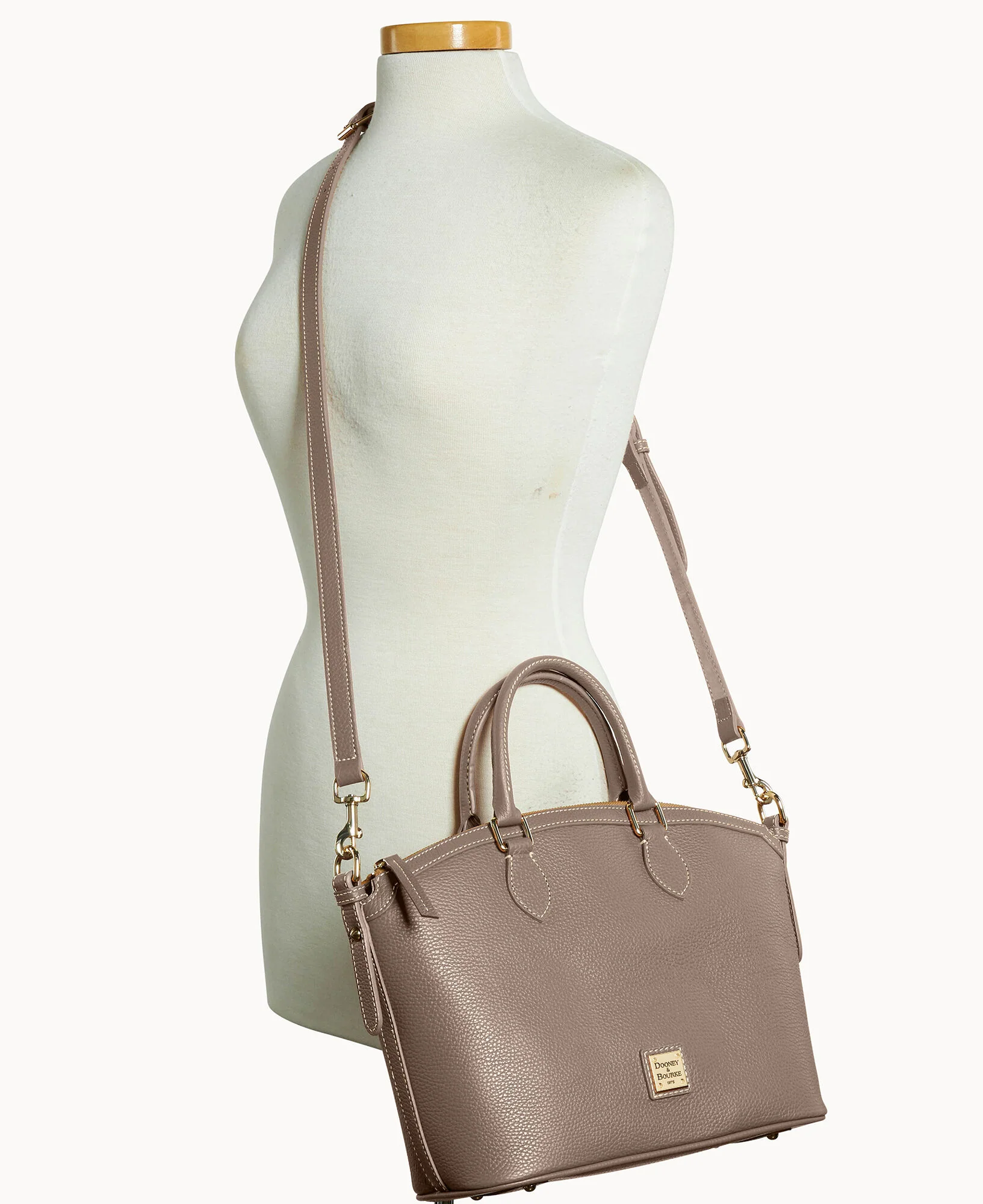 Lucca Leather Domed Satchel - Image 32