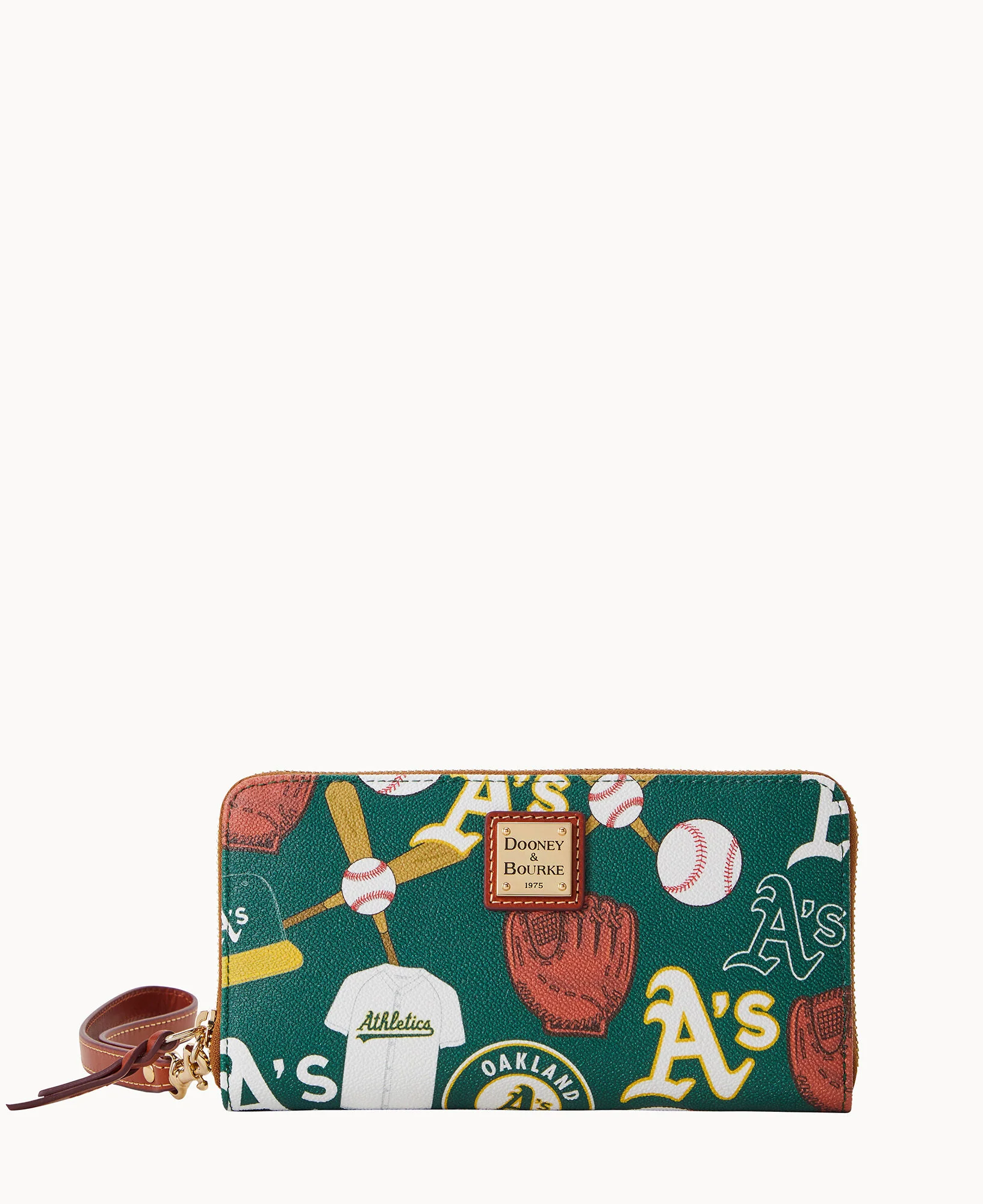 MLB Athletics Large Zip Around Wristlet - Image 3