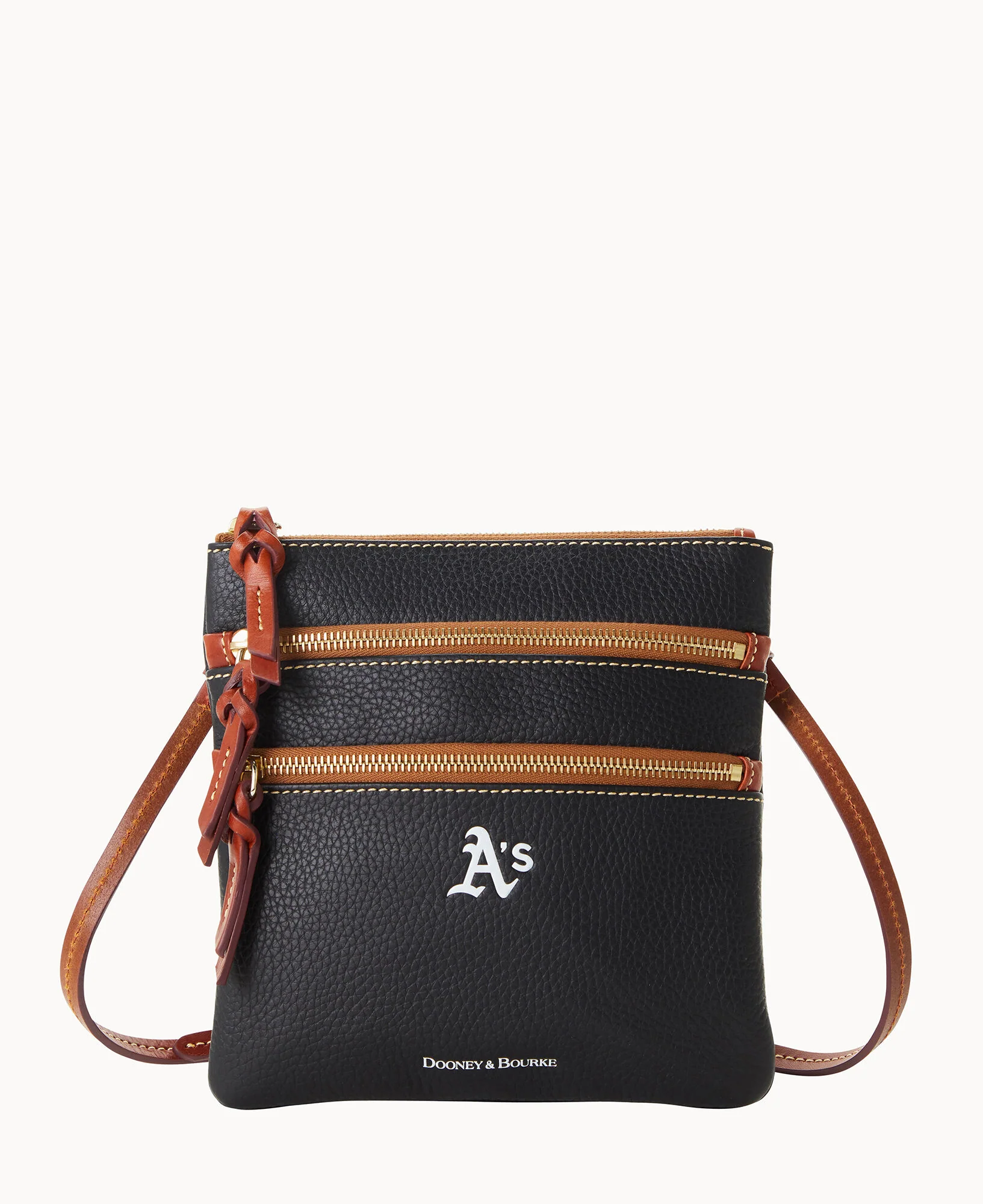 MLB Athletics North South Triple Zip Crossbody