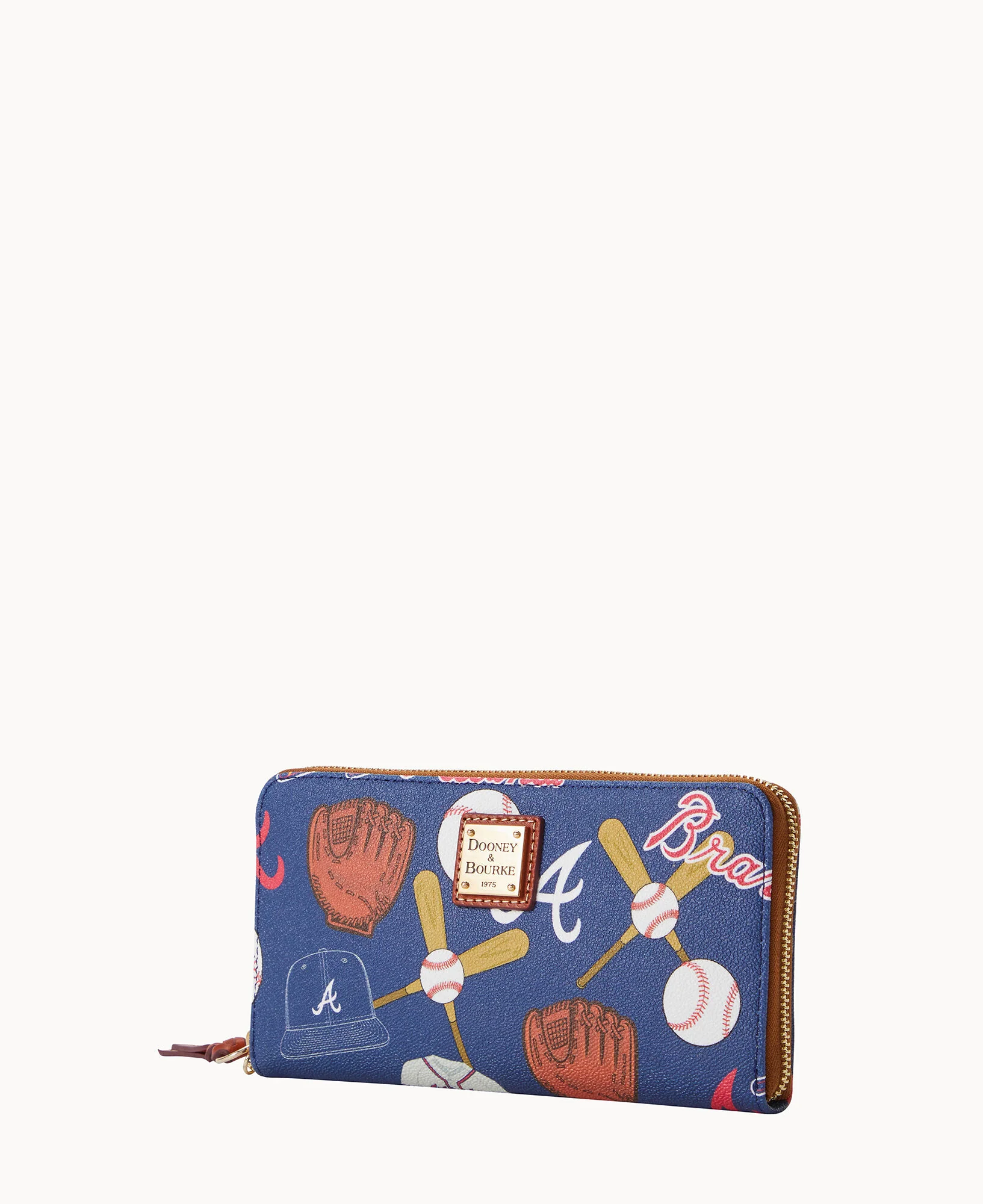 MLB Braves Large Zip Around Wristlet - Image 2