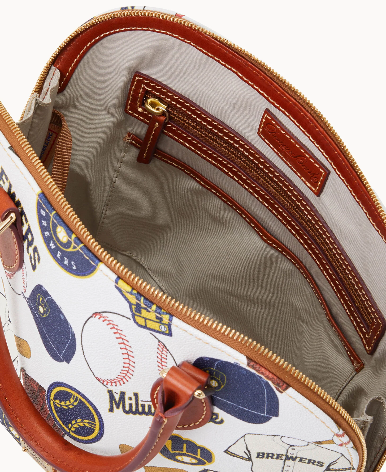 MLB Brewers Zip Zip Satchel - Image 2