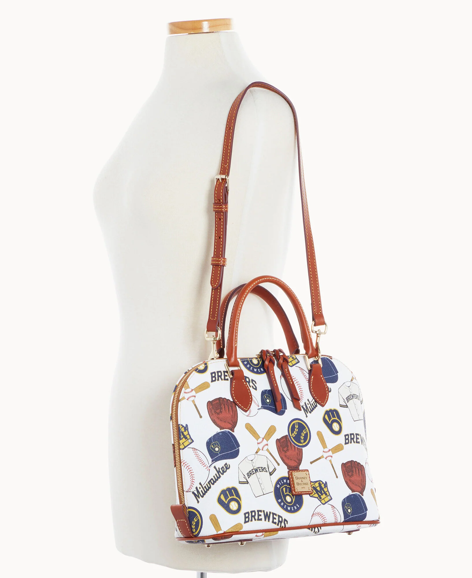 MLB Brewers Zip Zip Satchel - Image 3