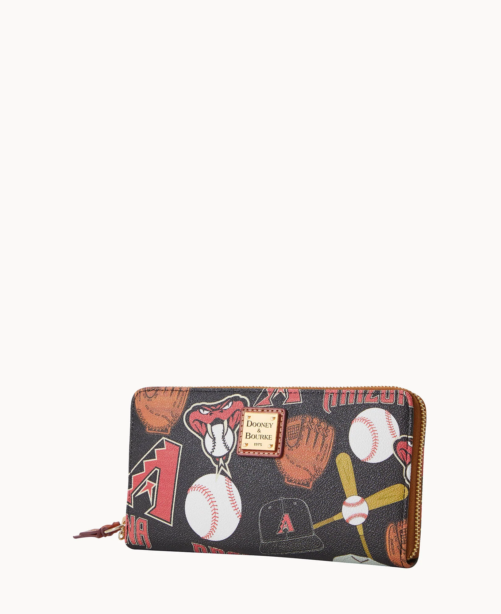 MLB Diamondbacks Large Zip Around Wristlet - Image 2