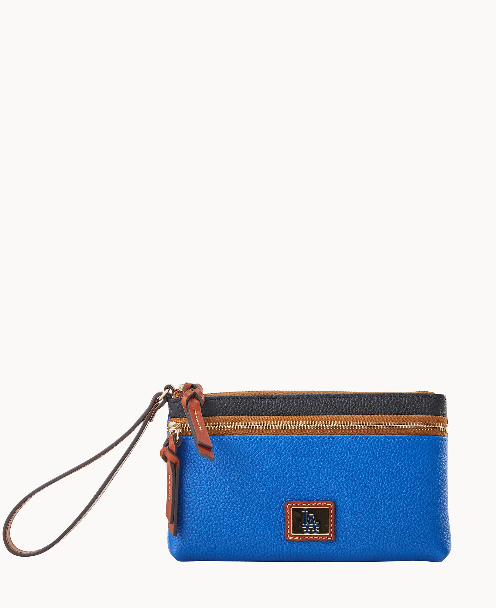MLB Dodgers Double Zip Wristlet