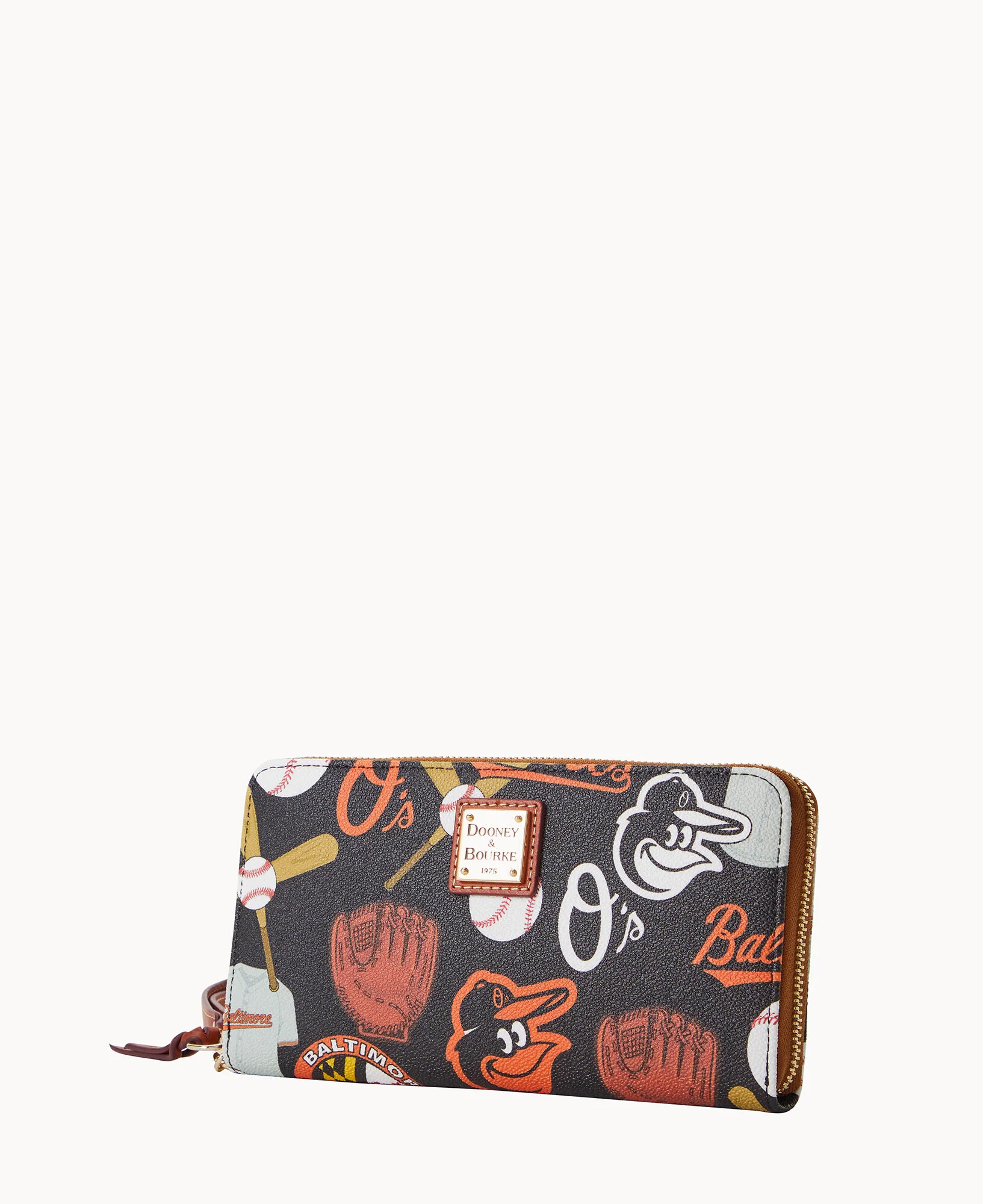 MLB Orioles Large Zip Around Wristlet - Image 2