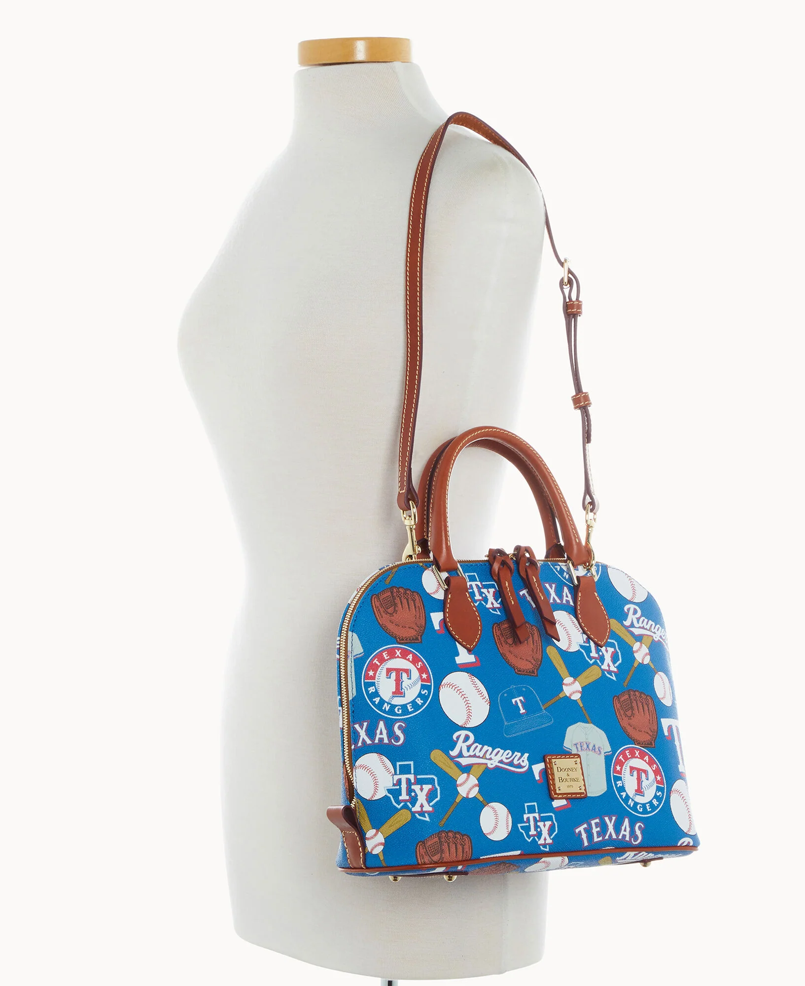 MLB Rangers Zip Zip Satchel - Image 3