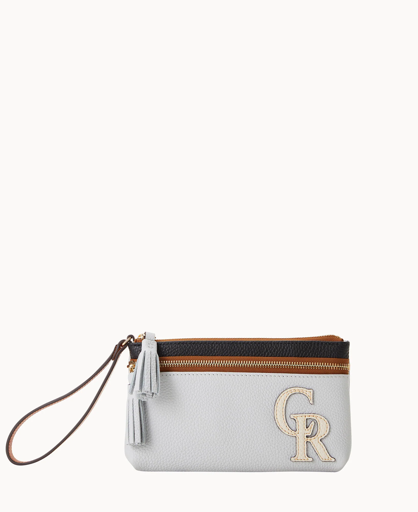 MLB Rockies Double Zip Wristlet