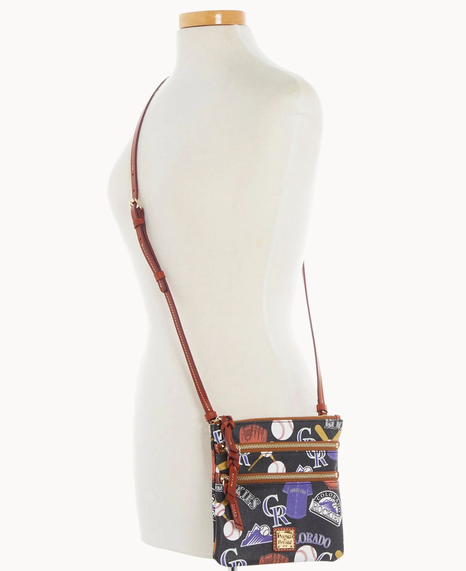 MLB Rockies Triple Zip Crossbody - Image 3