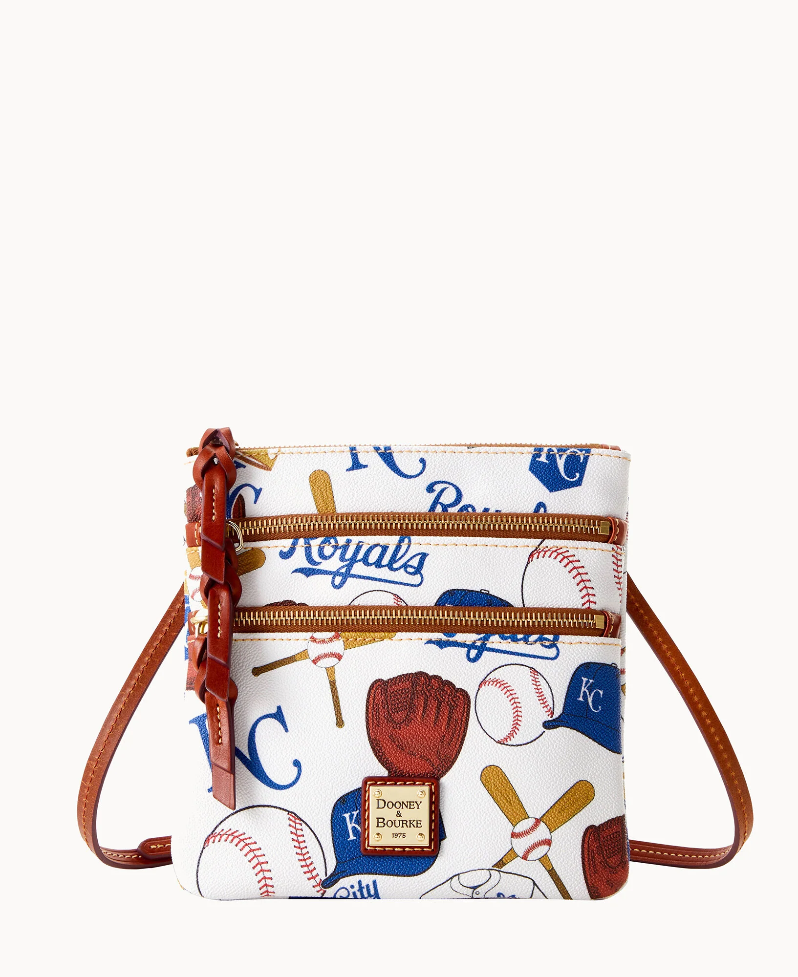 MLB Royals Triple Zip Crossbody