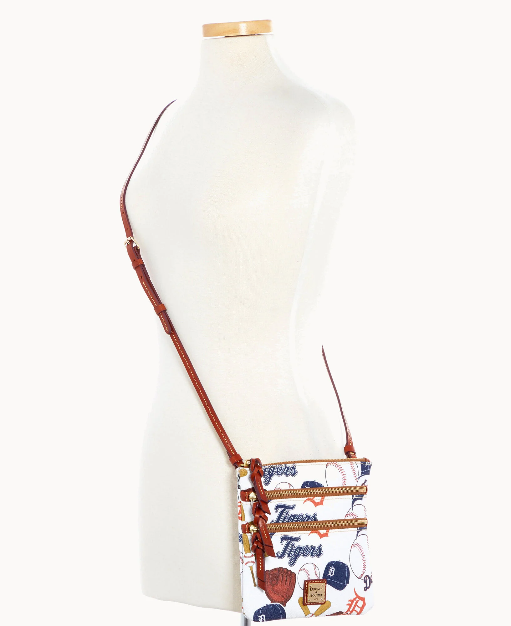 MLB Tigers Triple Zip Crossbody - Image 4