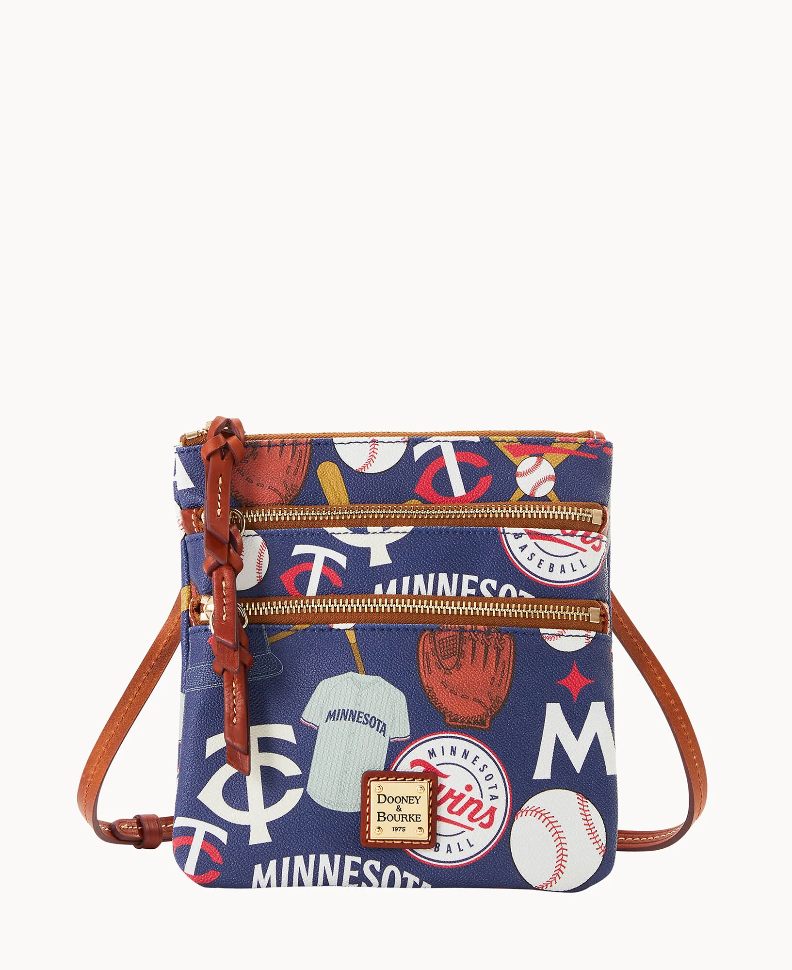 MLB Twins Triple Zip Crossbody