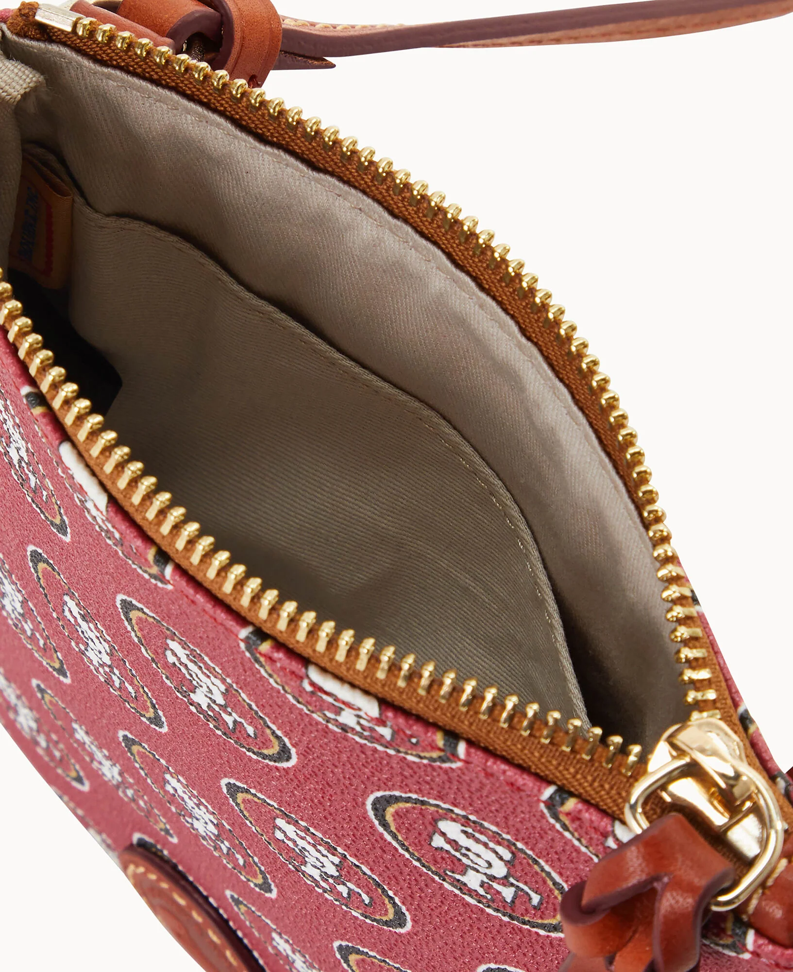 NFL 49ERS Small North South Top Zip Crossbody - Image 2