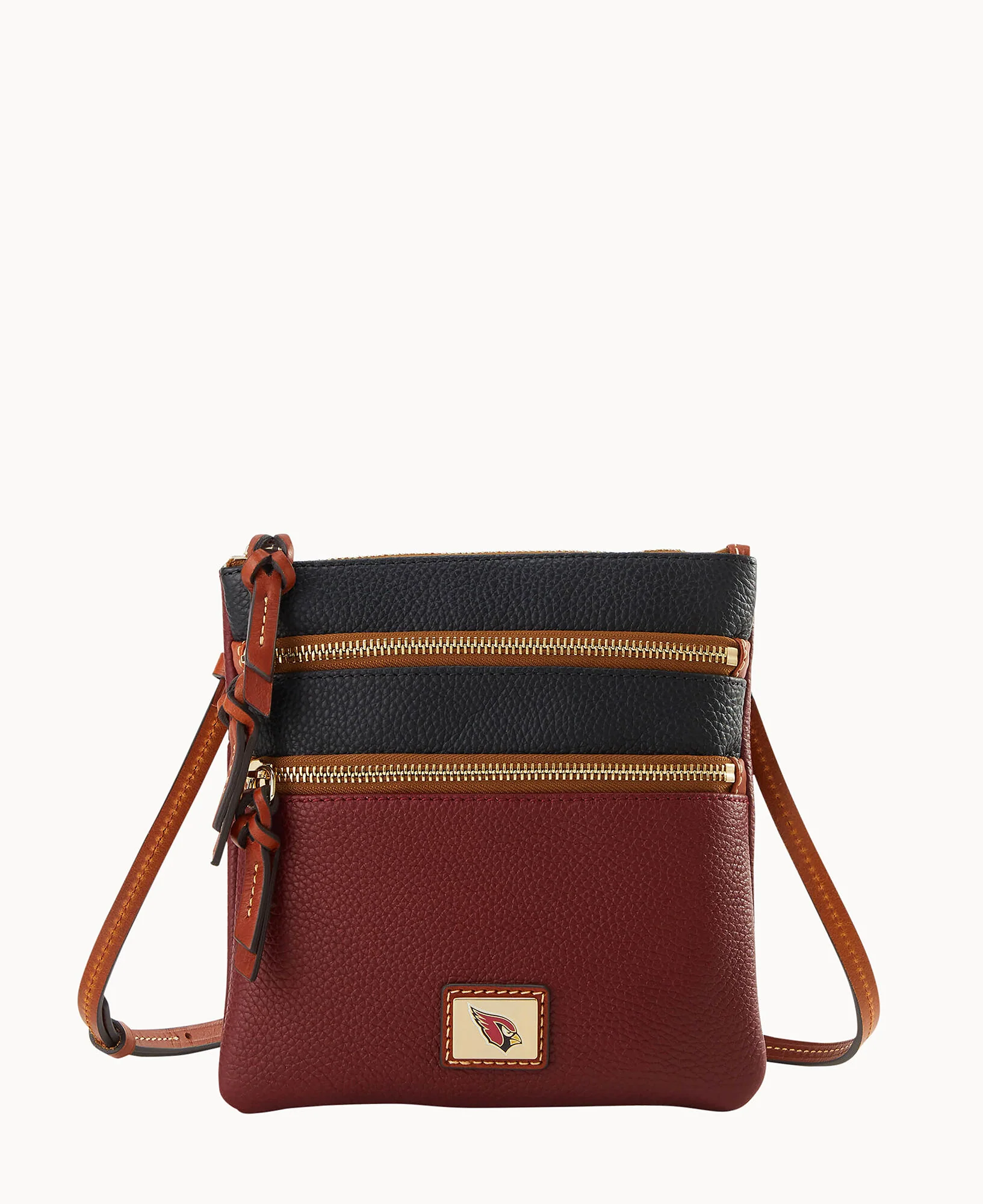 NFL AZ Cardinals Triple Zip Crossbody