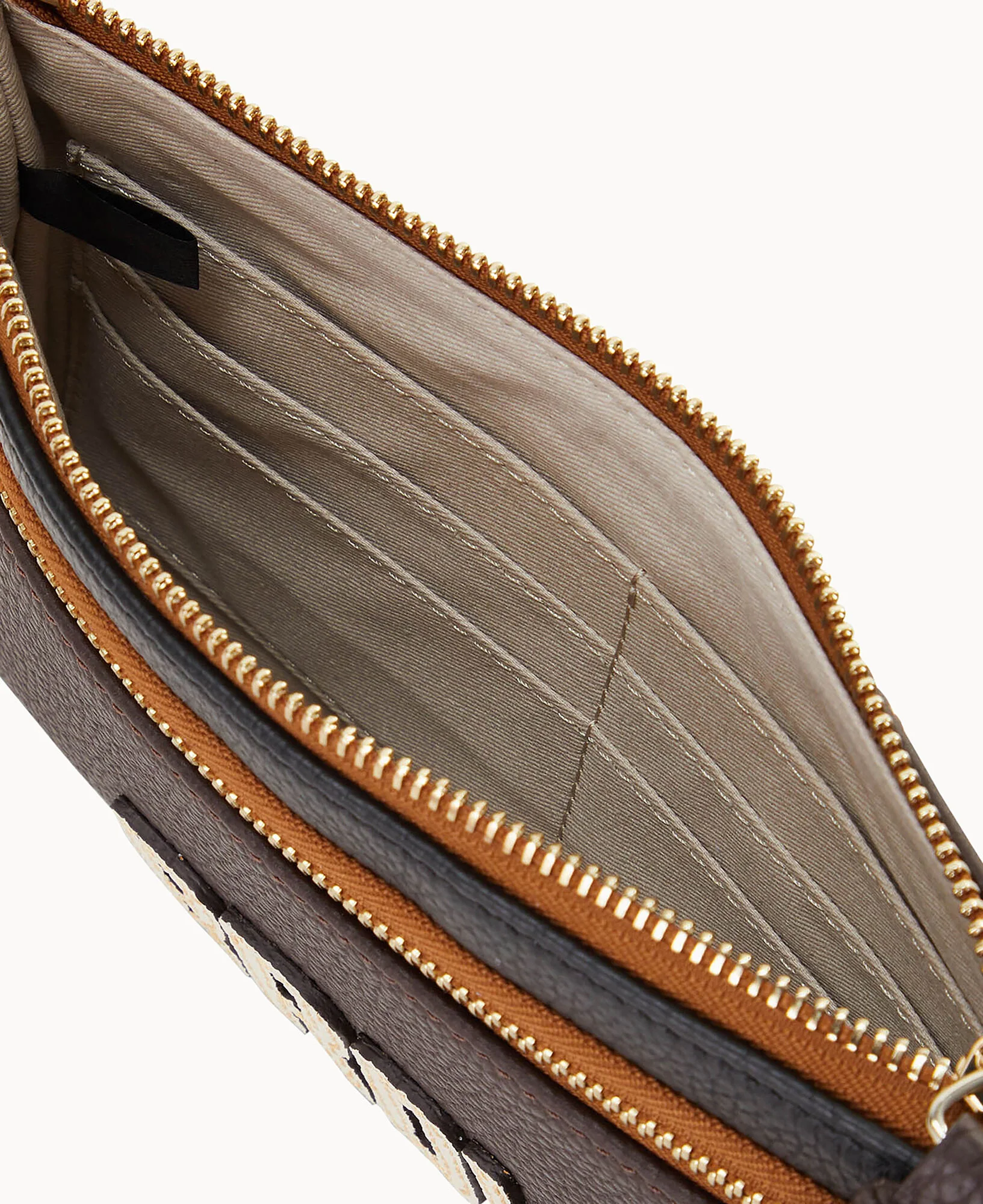 NFL Browns Double Zip Wristlet - Image 2