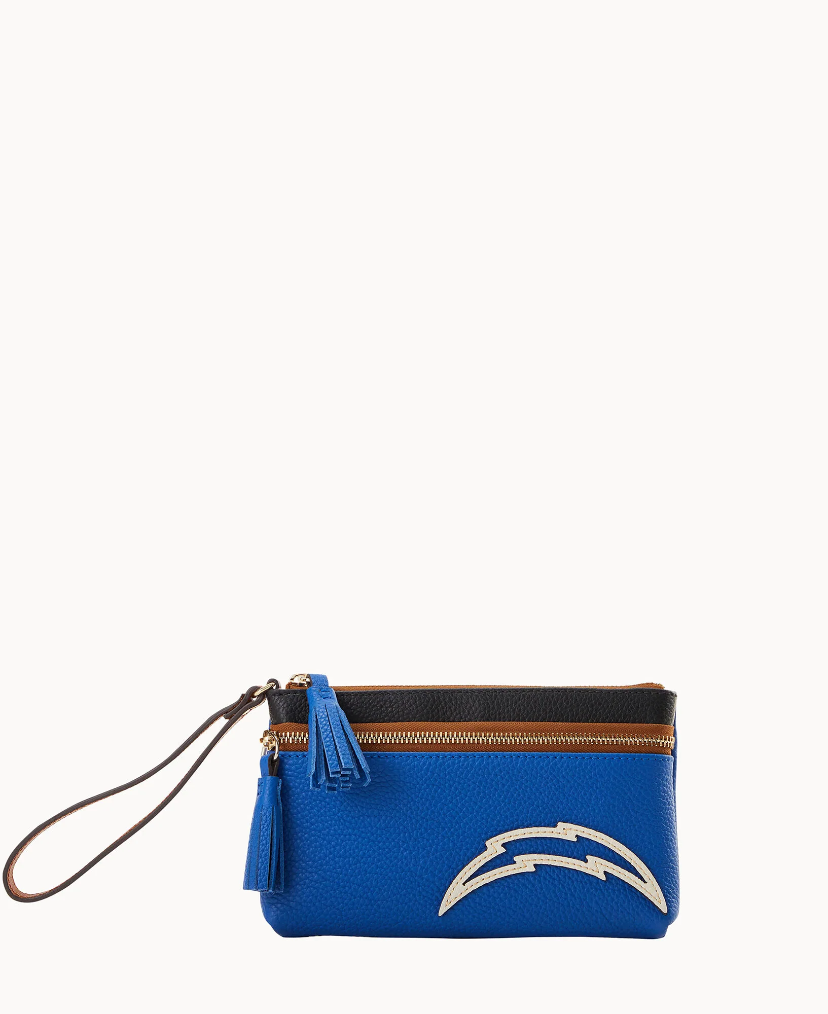 NFL Chargers Double Zip Wristlet