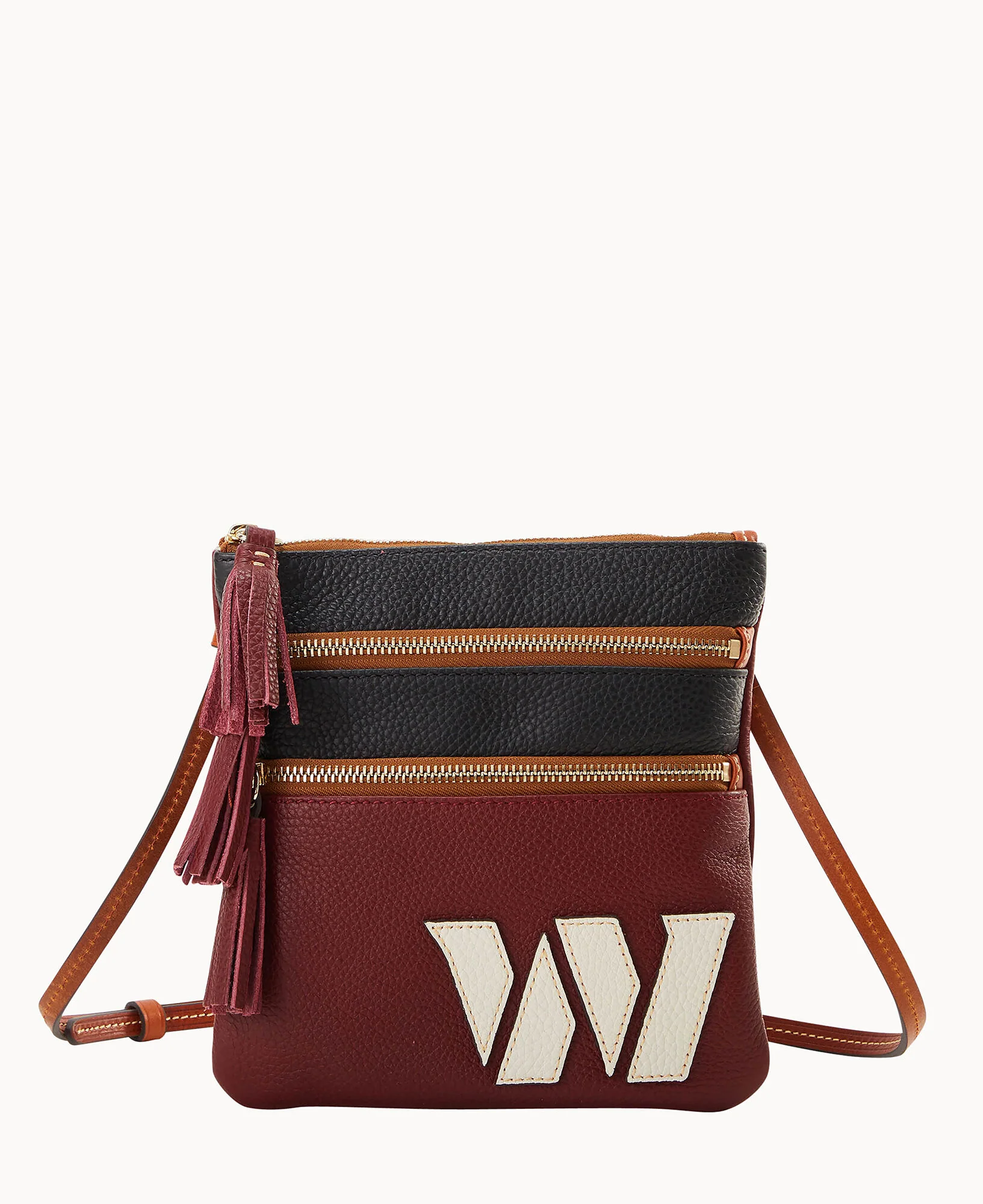 NFL Commanders Triple Zip Crossbody