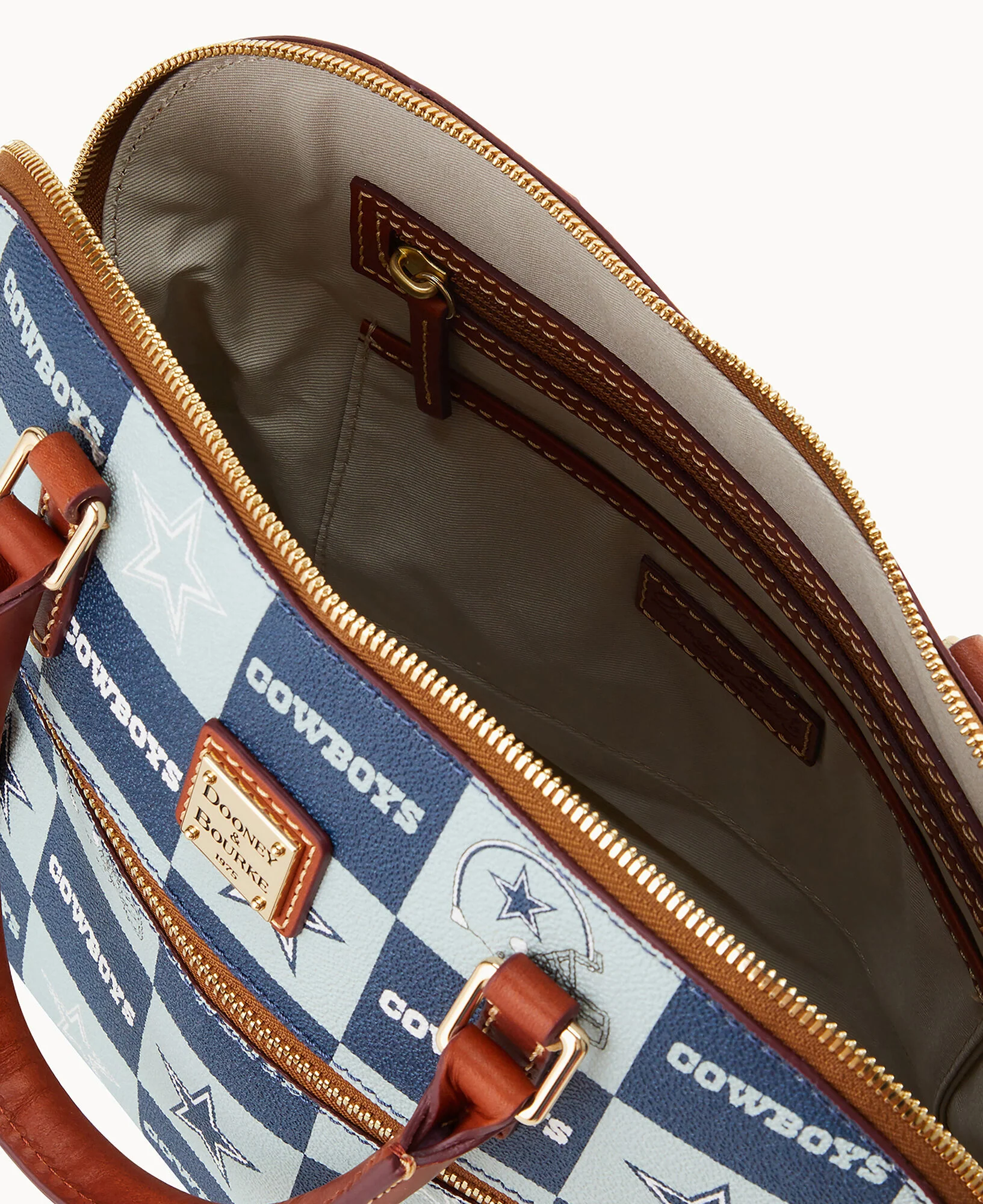 NFL Cowboys Domed Zip Satchel - Image 3
