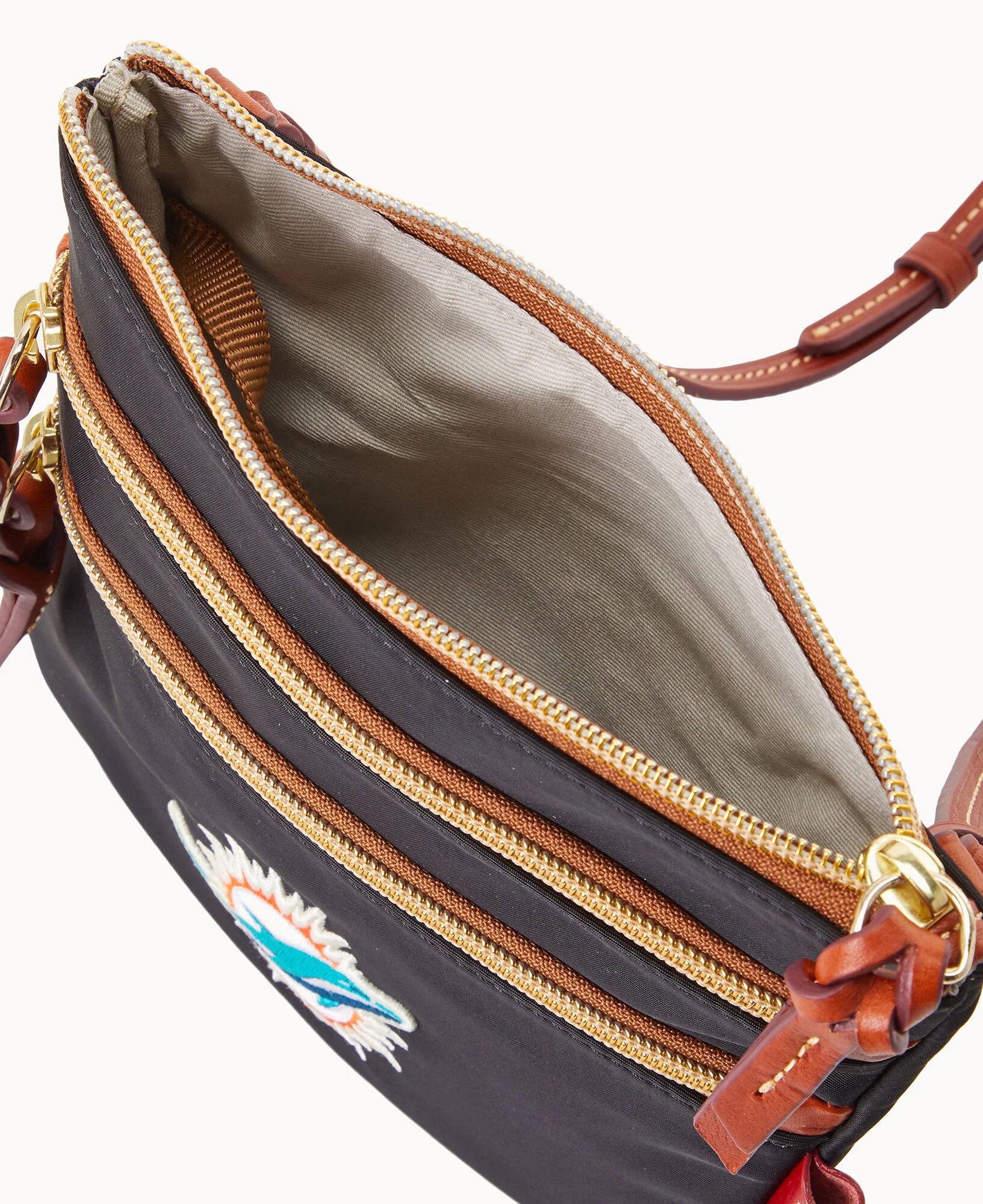 NFL Dolphins North South Triple Zip w ID holder - Image 3