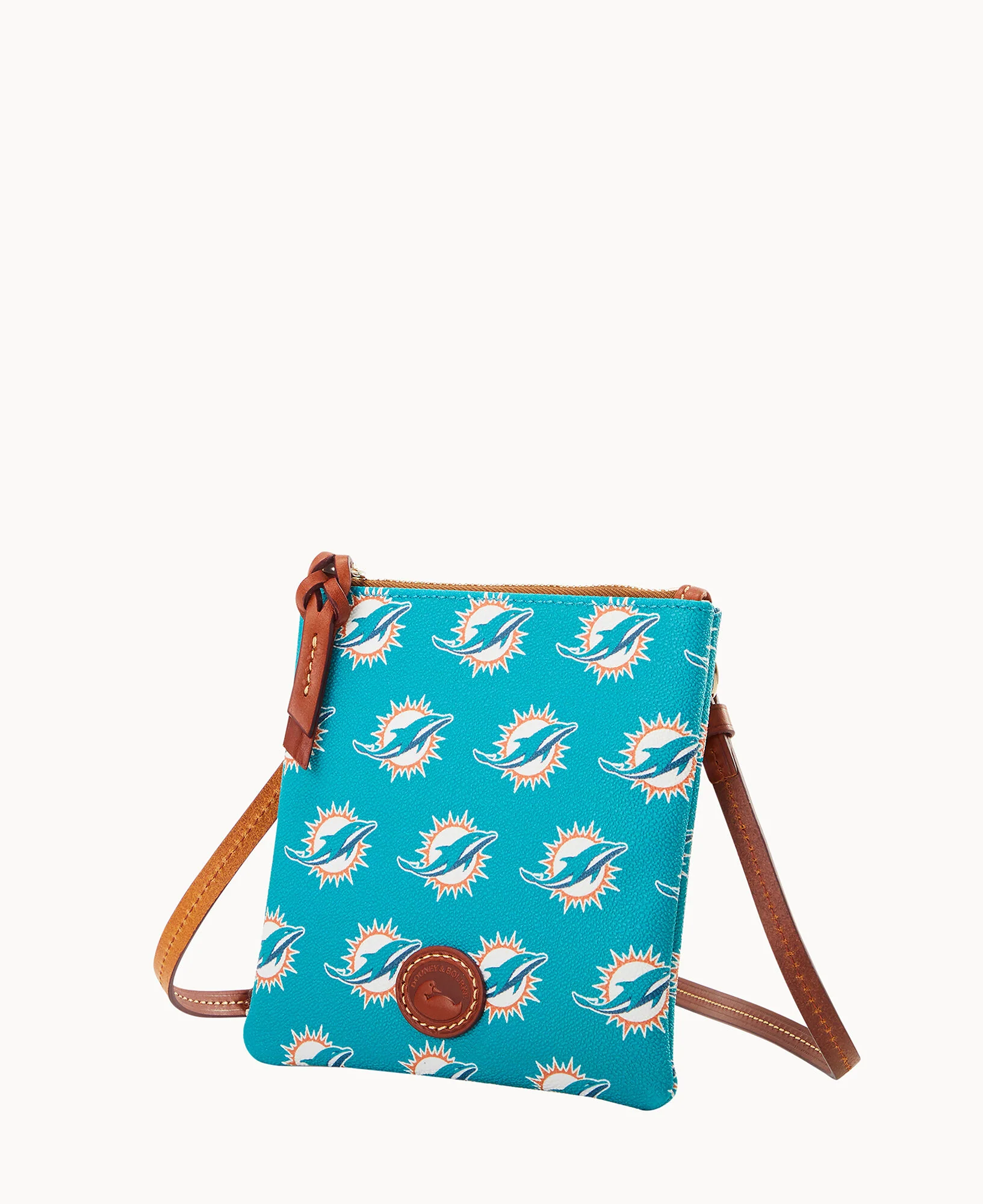 NFL Dolphins Small North South Top Zip Crossbody - Image 2