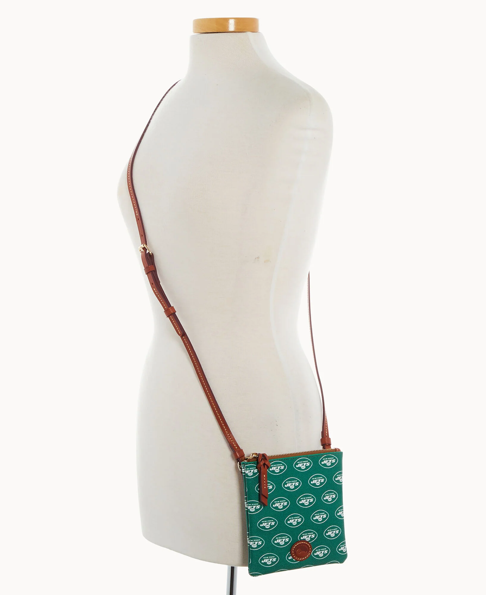 NFL Jets Small North South Top Zip Crossbody - Image 4