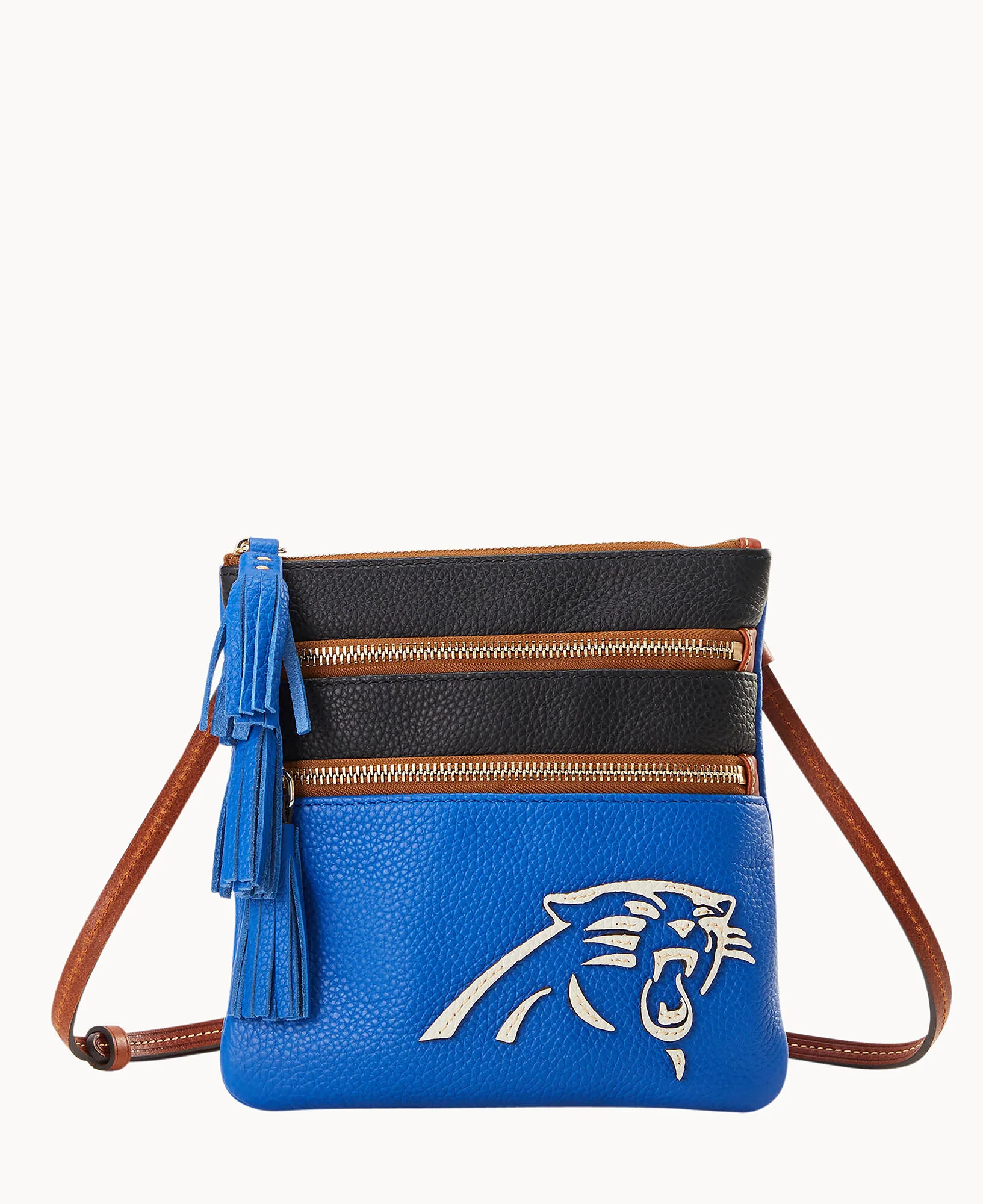 NFL Panthers Triple Zip Crossbody