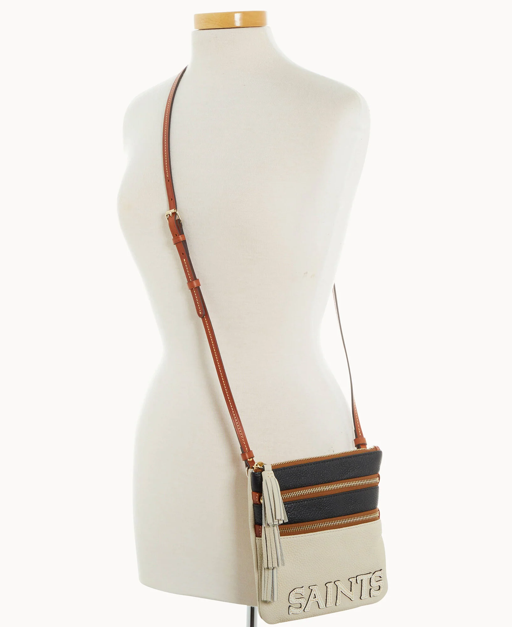 NFL Saints Triple Zip Crossbody - Image 3