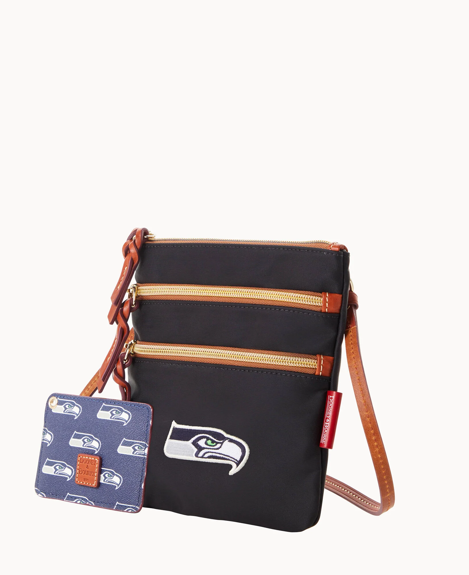 NFL Seahawks North South Triple Zip w ID holder - Image 2