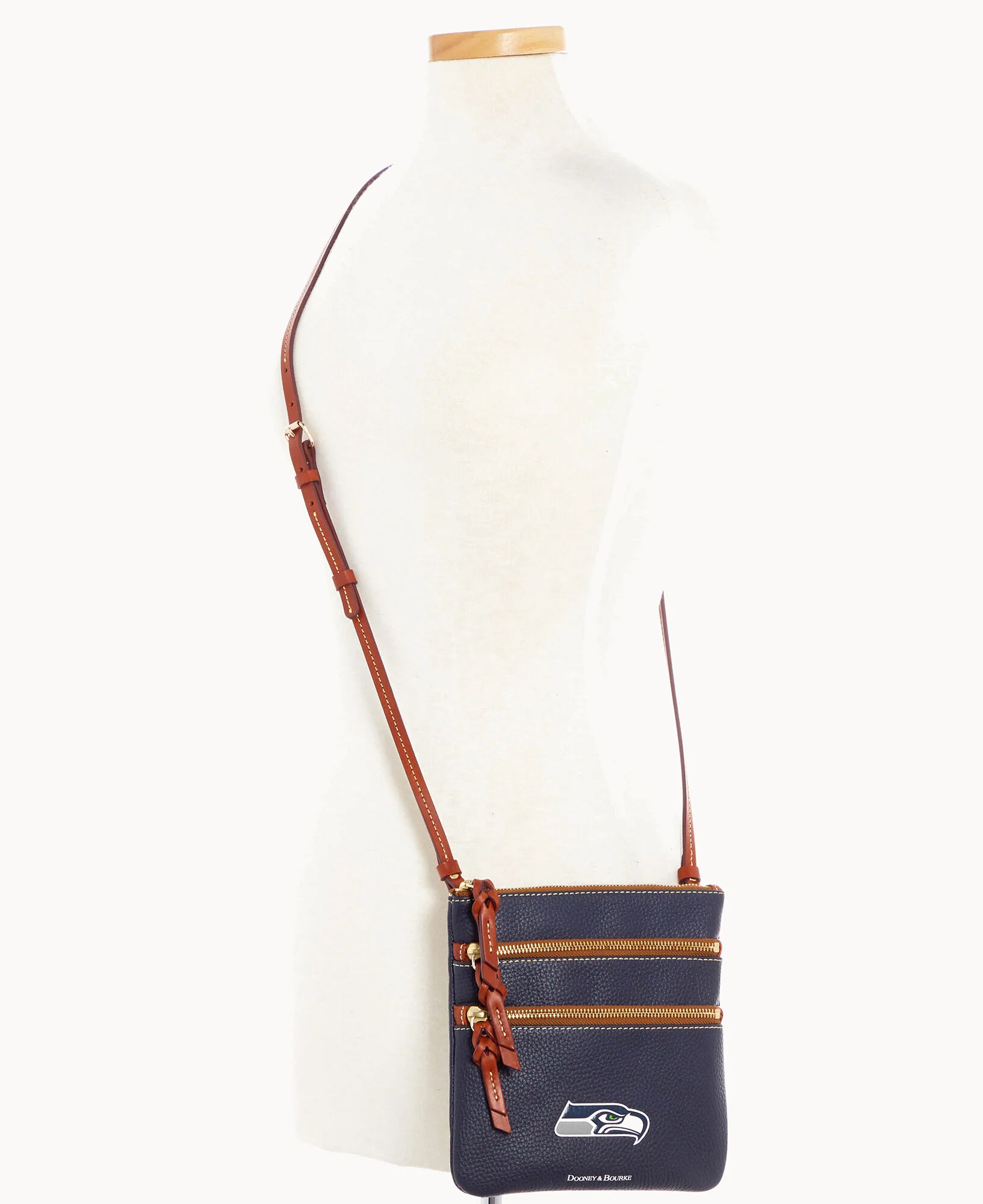NFL Seahawks Triple Zip Crossbody - Image 4