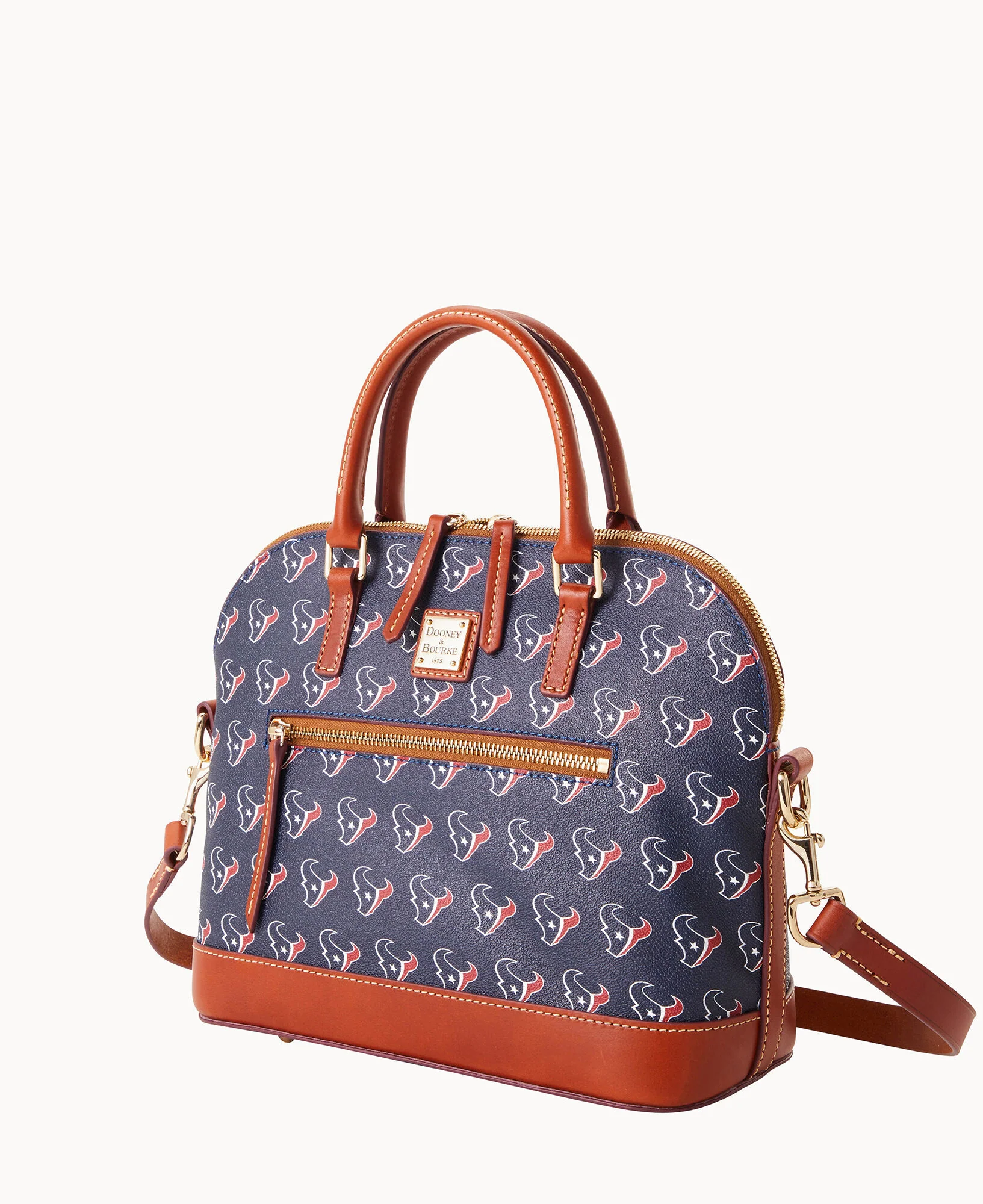 NFL Texans Domed Zip Satchel - Image 2