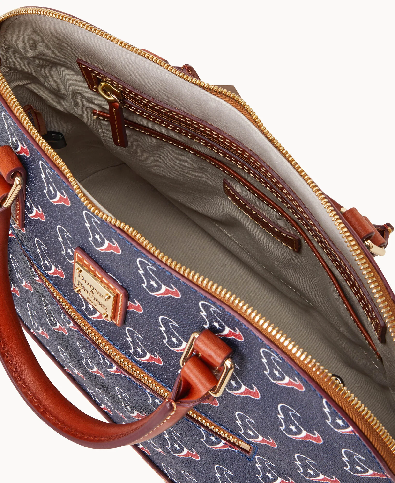 NFL Texans Domed Zip Satchel - Image 3