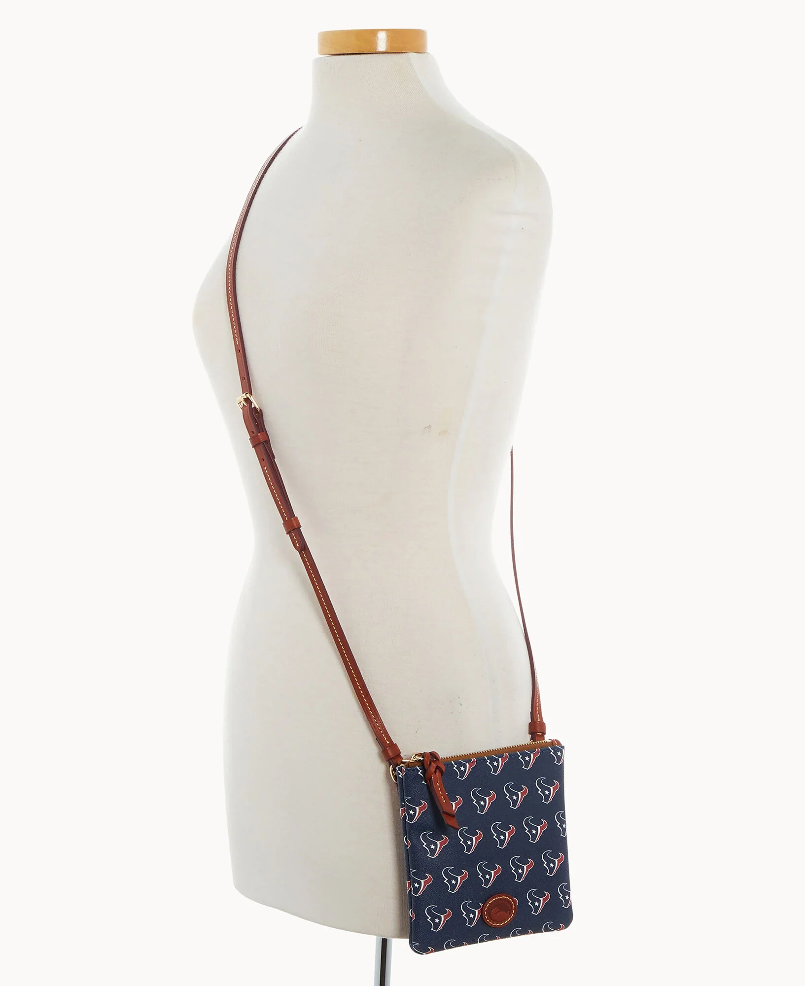 NFL Texans Small North South Top Zip Crossbody - Image 4